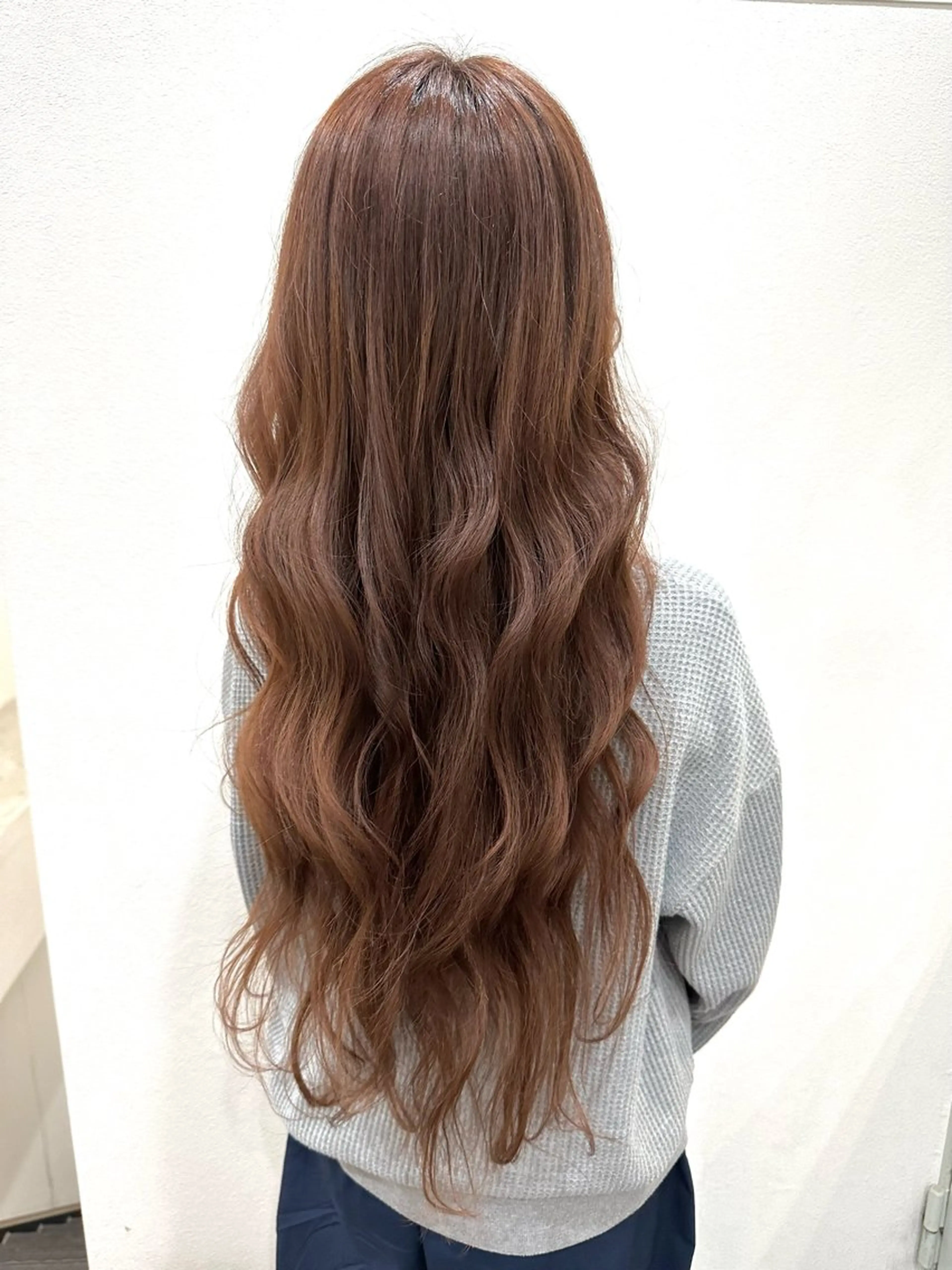 ロング カラー ベージュカラー ピンクカラー ピンクベージュ ヘアカラー 🤍2nd🤍田所 美希のヘアスタイル
