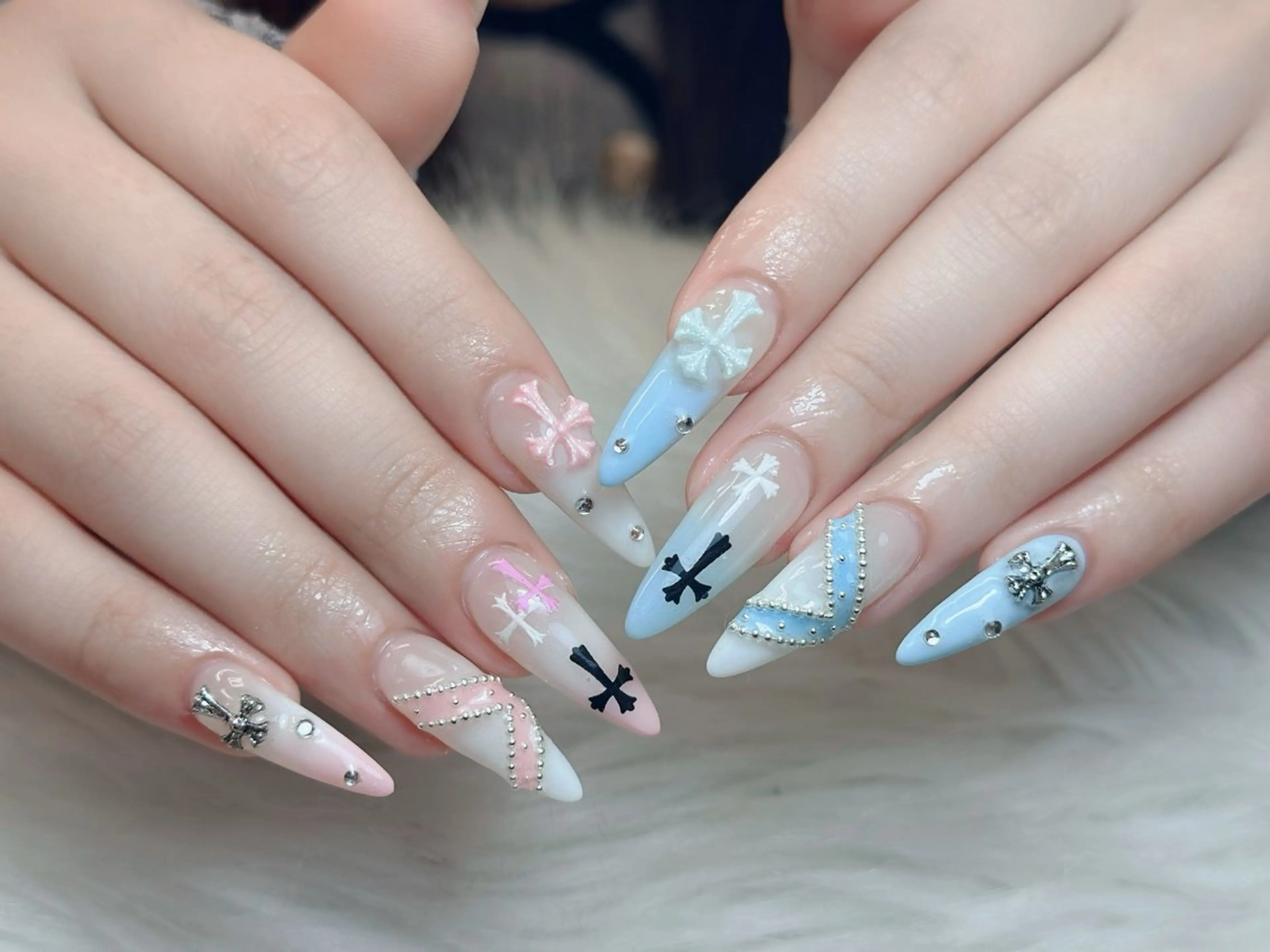 ネイル アートネイル ジェルネイル マグネットネイル ハンドネイル JennNail_ マオのネイルデザイン