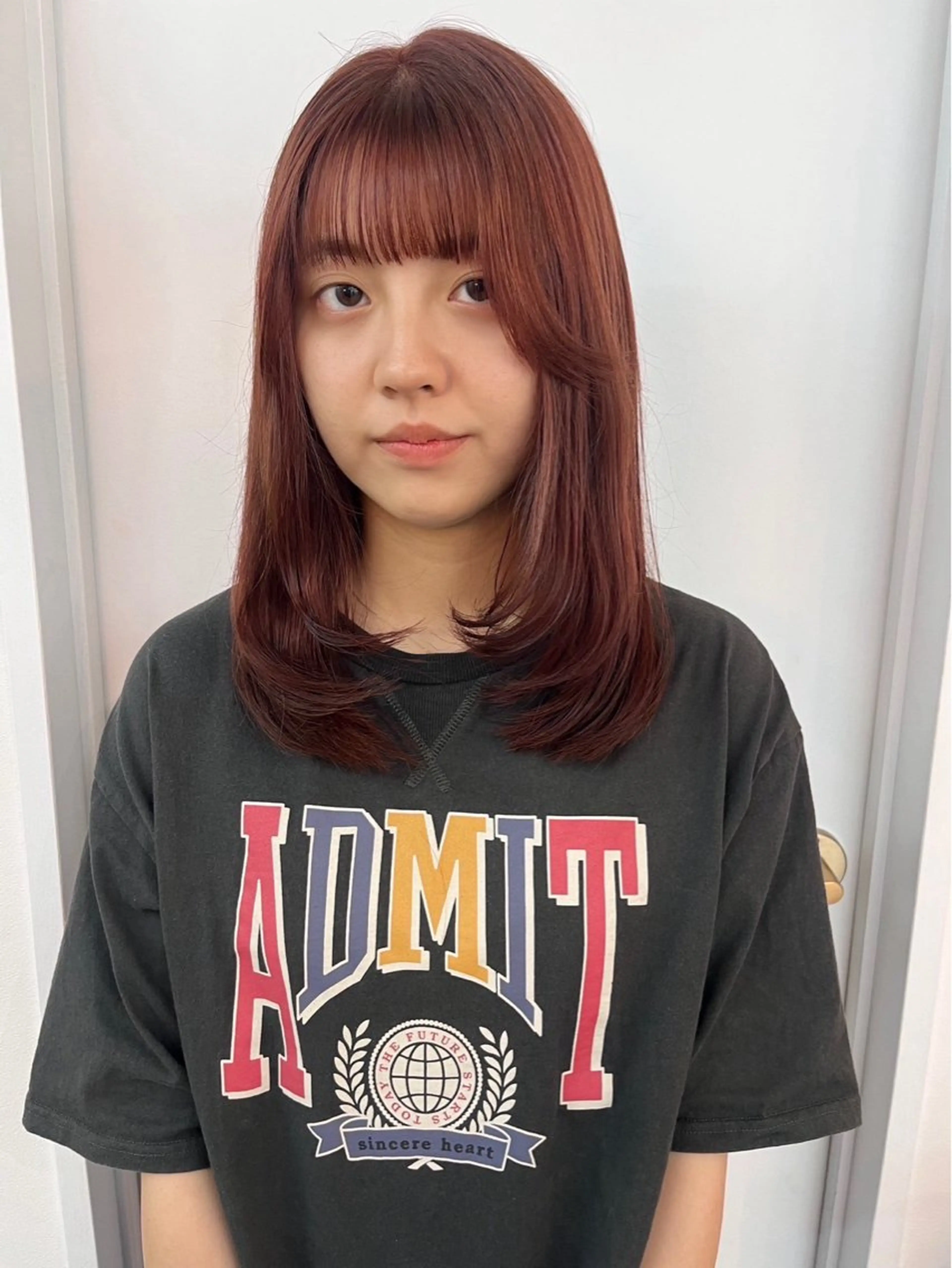 ミディアム カラー ヘアカラー トリートメント ヘッドスパ aoi /透明感カラー♡のヘアスタイル