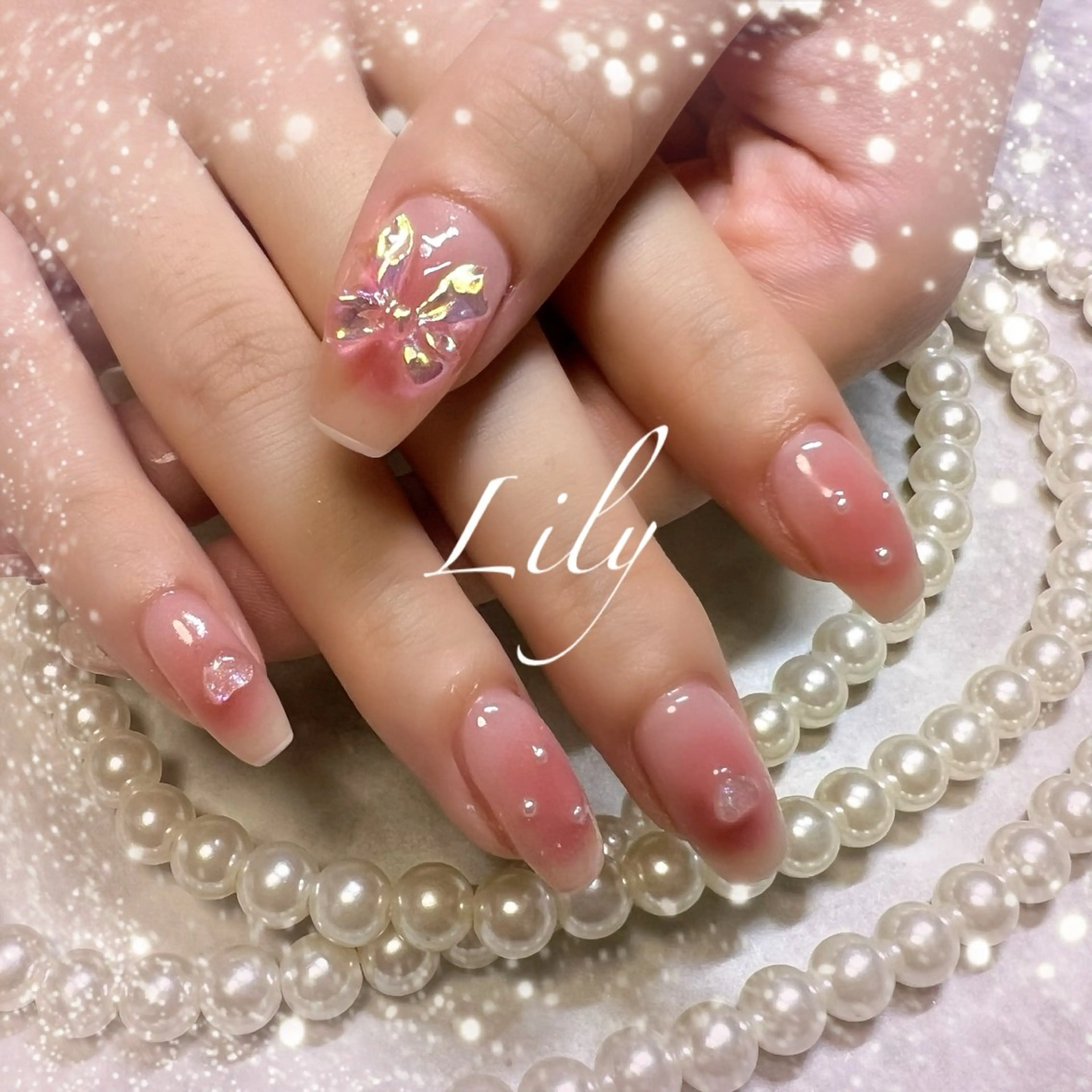 ネイル ハンドネイル Lily*nail 🌻Mii🌻のネイルデザイン