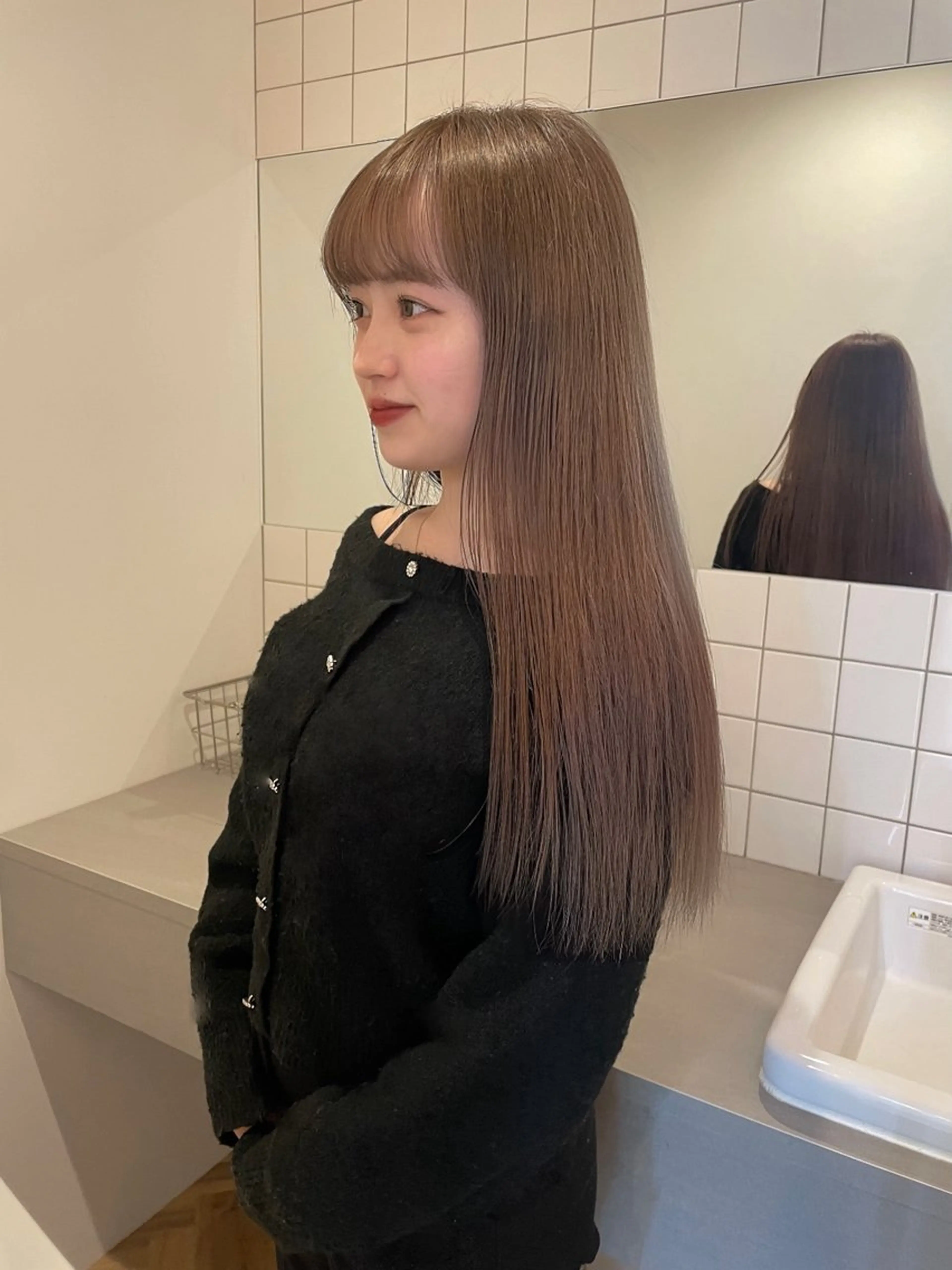 ロング ボブカットモデル/パ ーマ/harunaのヘアスタイル