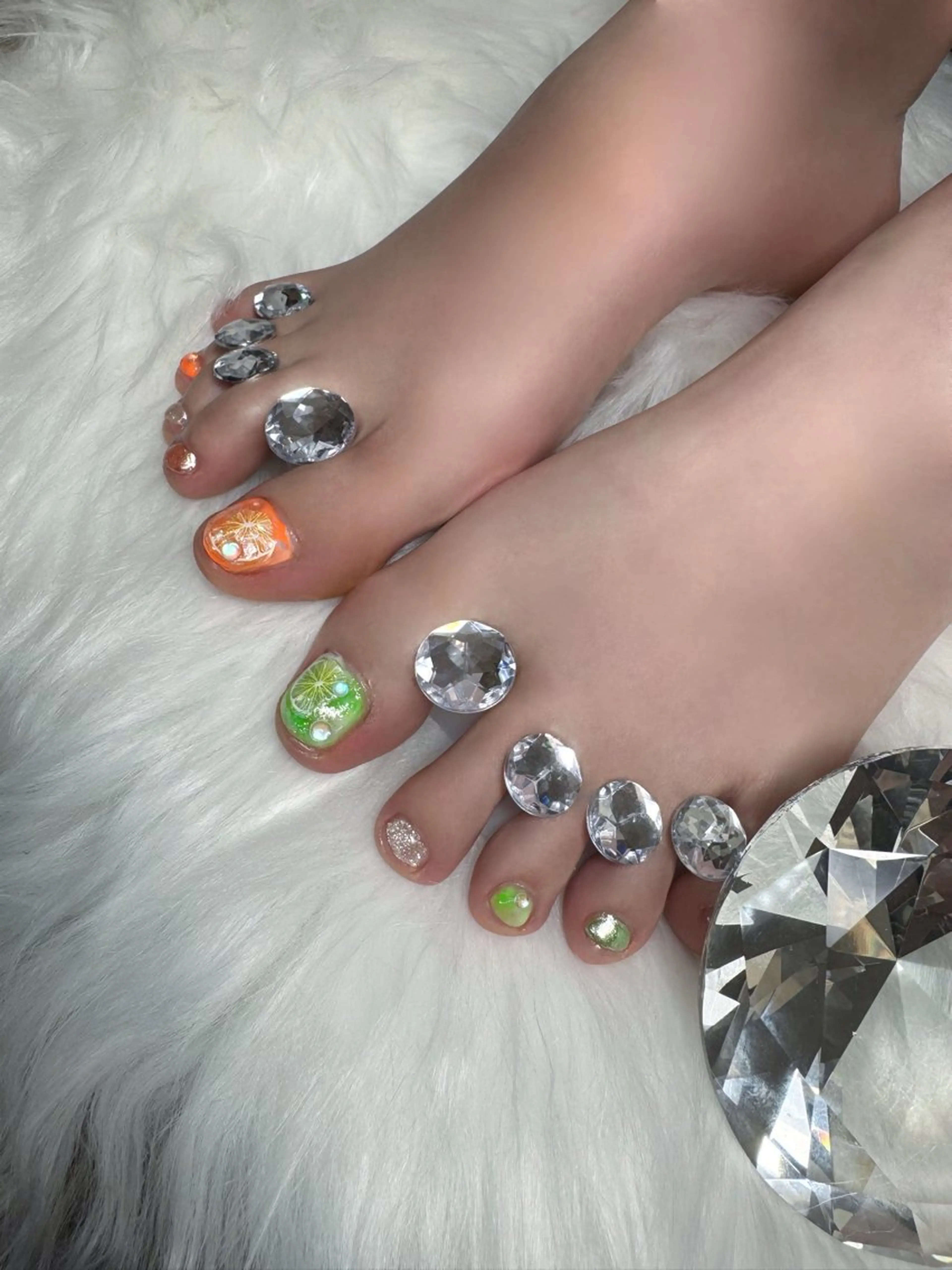 ネイル フットネイル フットネイル BIJOU yuzuのネイルデザイン