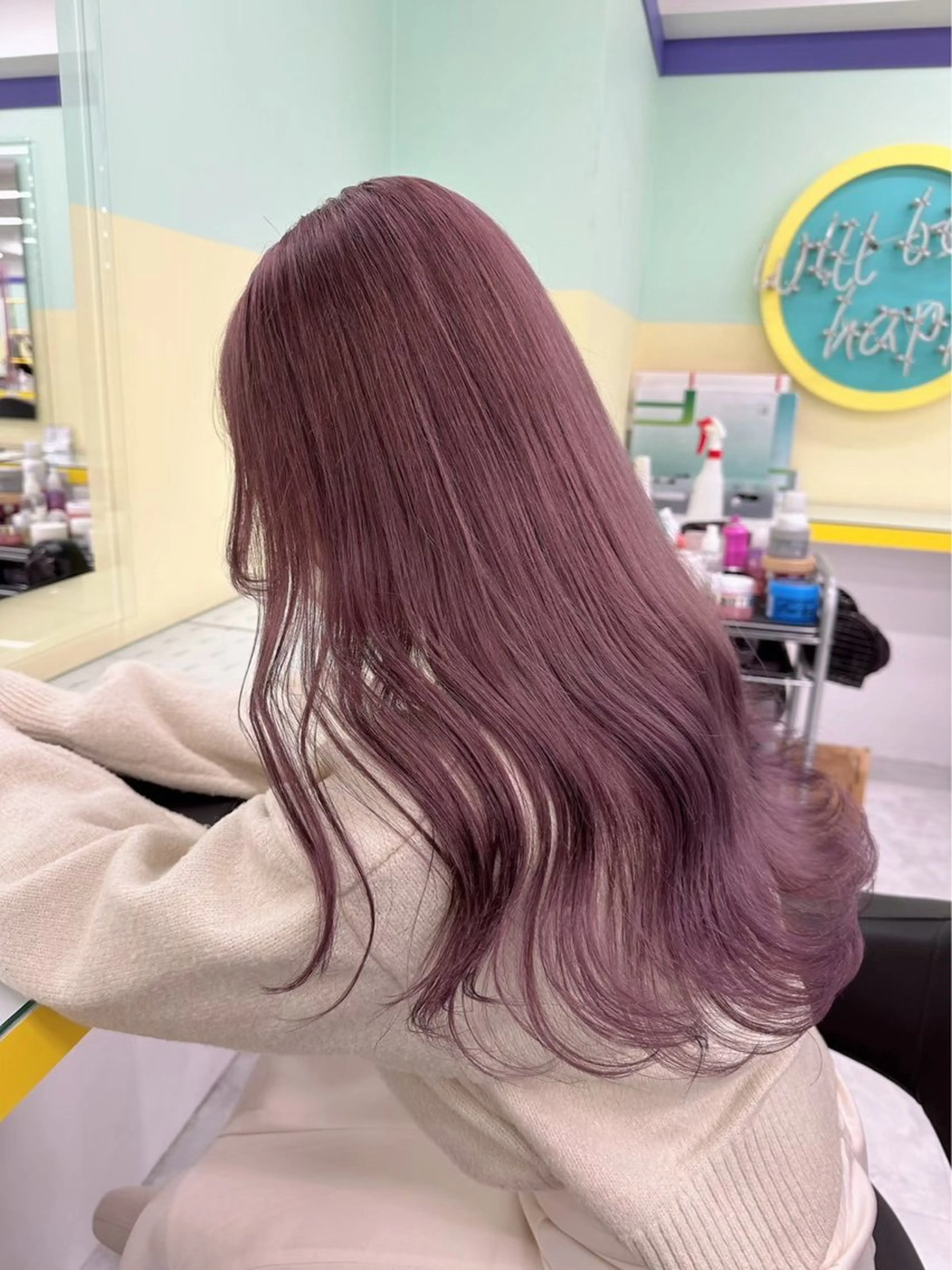 ロング カラー ヘアアレンジ カット ヘアカラー トリートメント ヘッドスパ ヘアセット 💎韓国/ レイヤー カット/ 暖色🫧のヘアスタイル