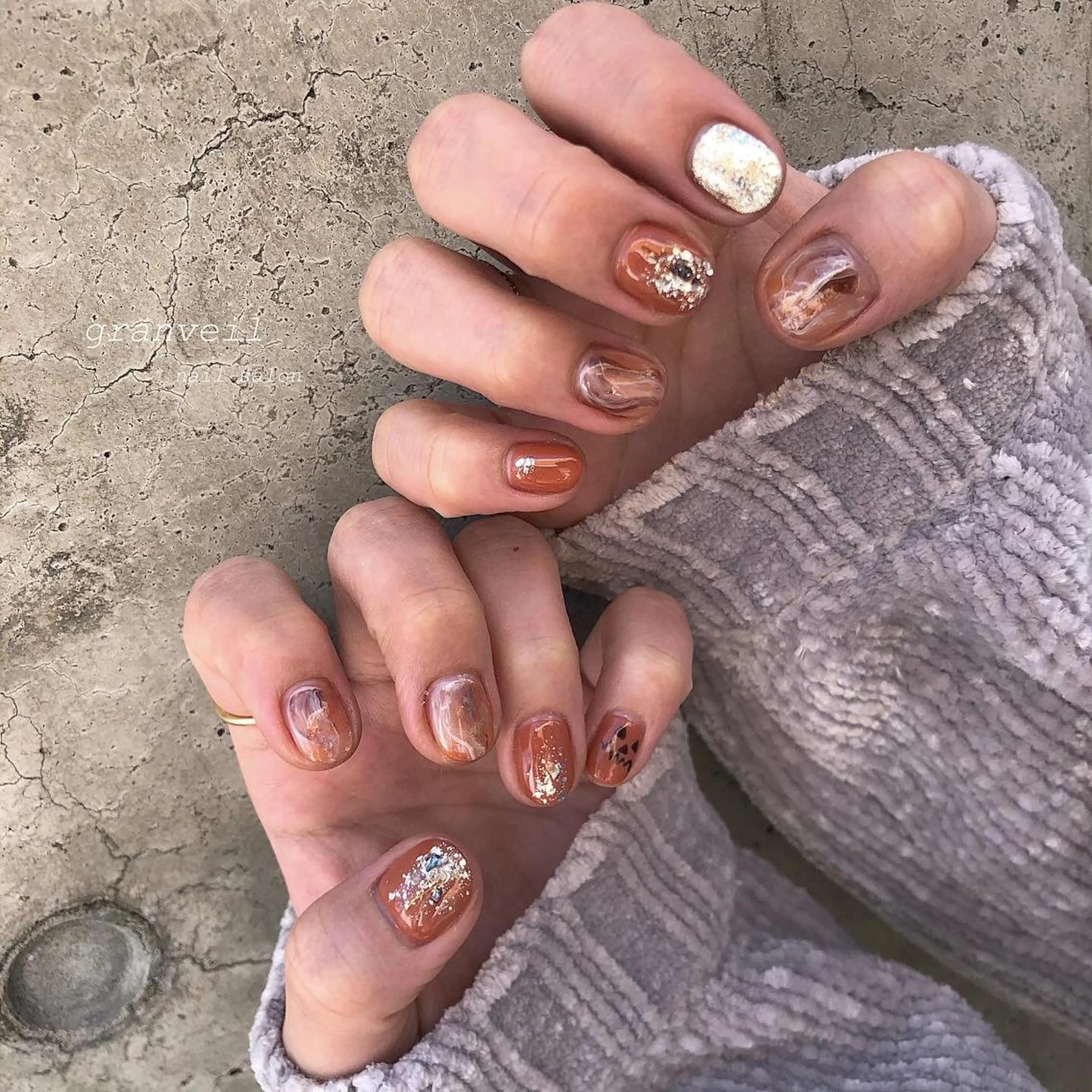 ネイル ニュアンスネイル nail salon granveilのネイルデザイン