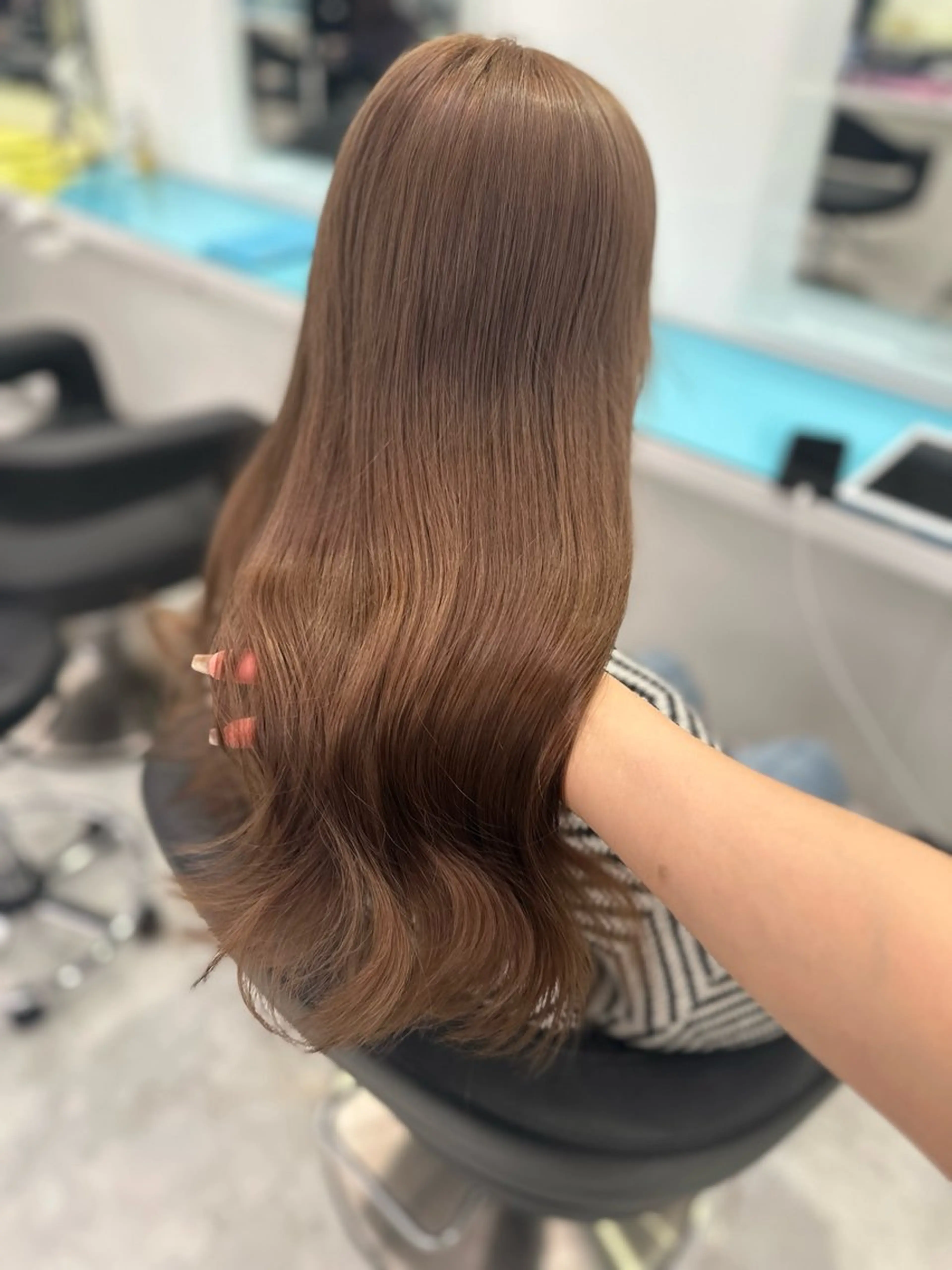 セミロング カラー ベージュカラー ブリーチ ケアブリーチ ♡ダブルカラー特化♡ miyuのヘアスタイル