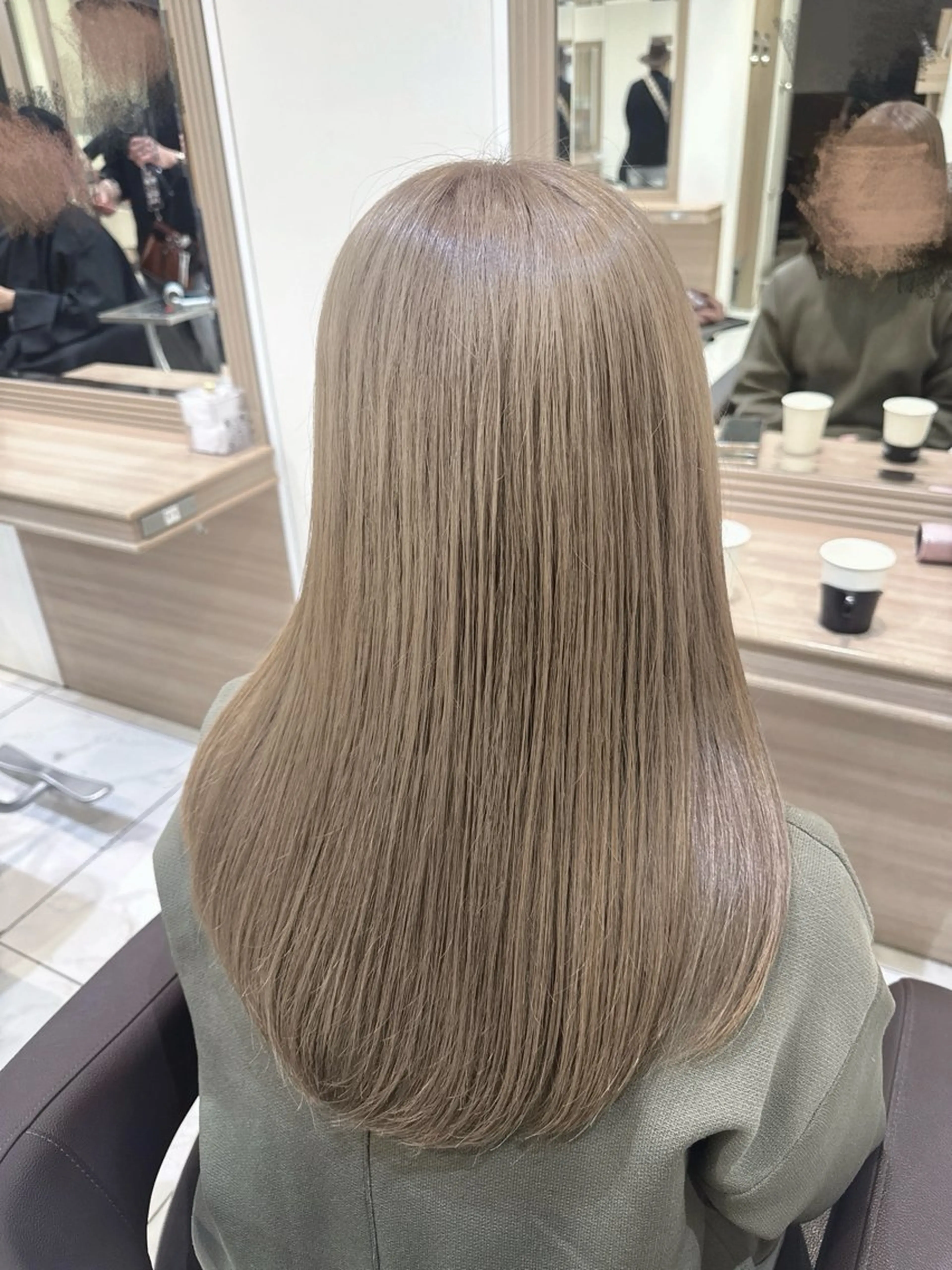 ロング カラー カット ヘアカラー 🇰🇷韓国レイヤー ケアカラー／田川佑紀のヘアスタイル