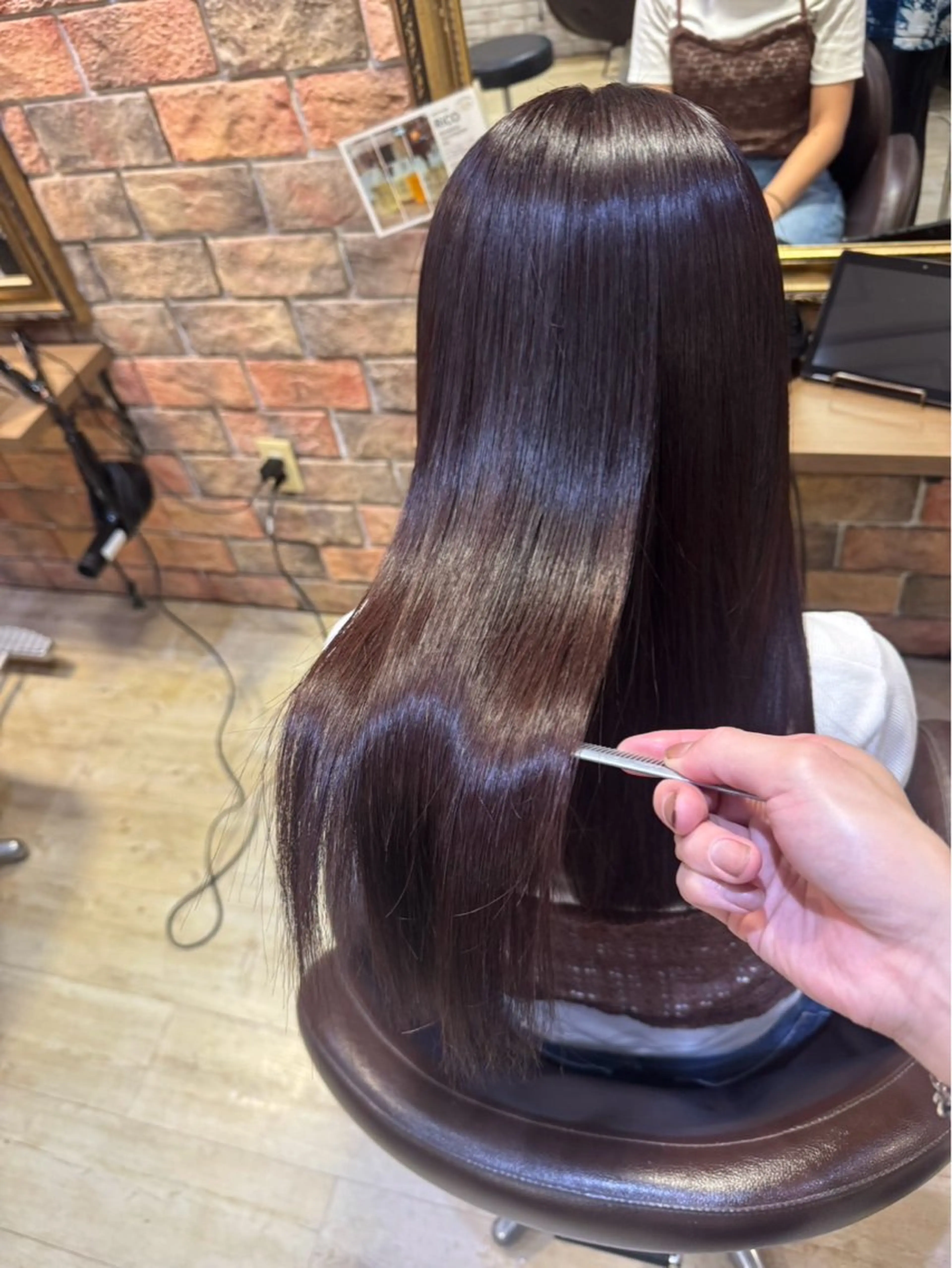 ロング カラー 髪質改善/縮毛矯正 💜COCORO💜のヘアスタイル