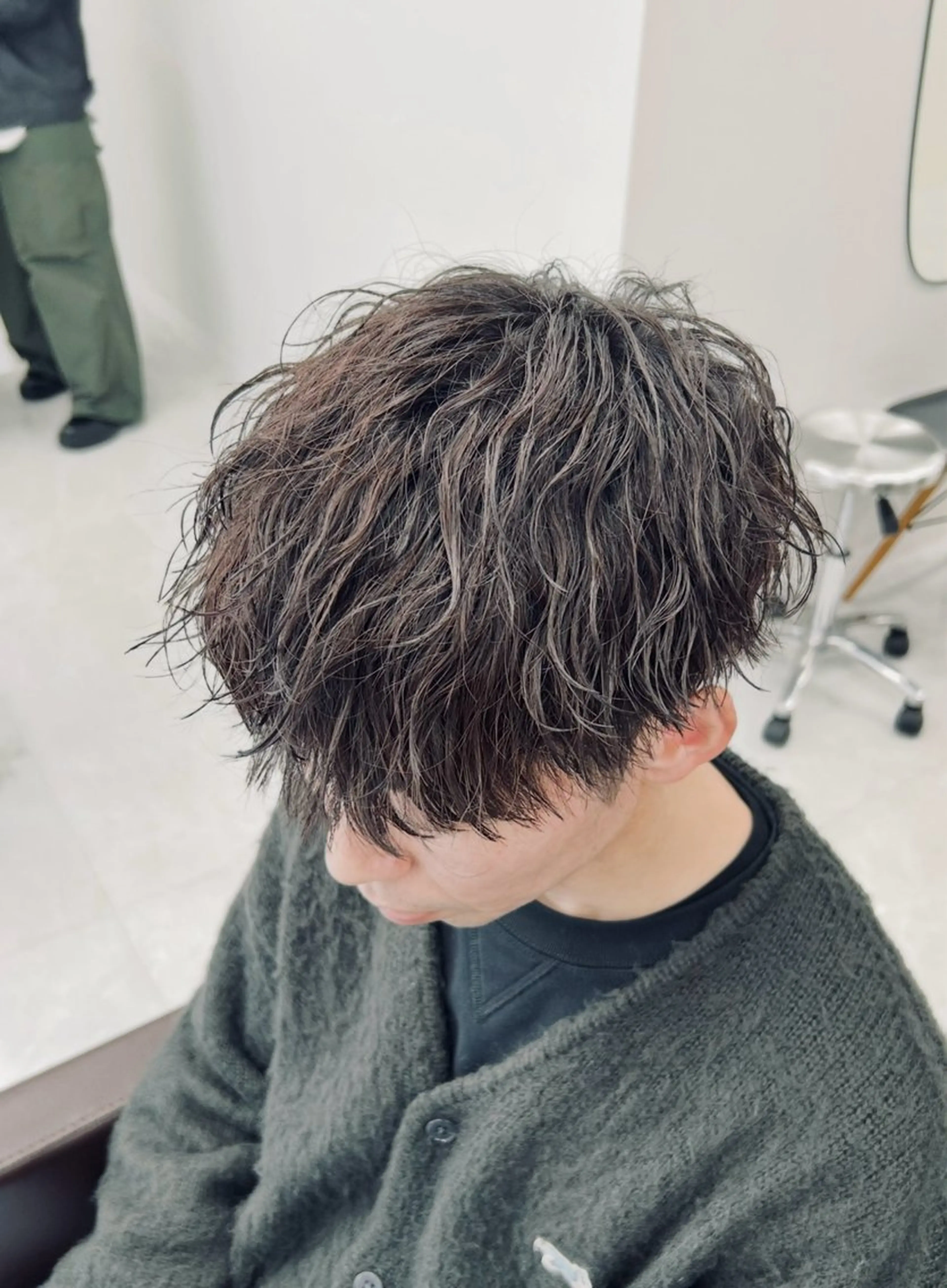 ミディアム パーマ メンズ 🏁メンズパーマ/ RYOYAのヘアスタイル