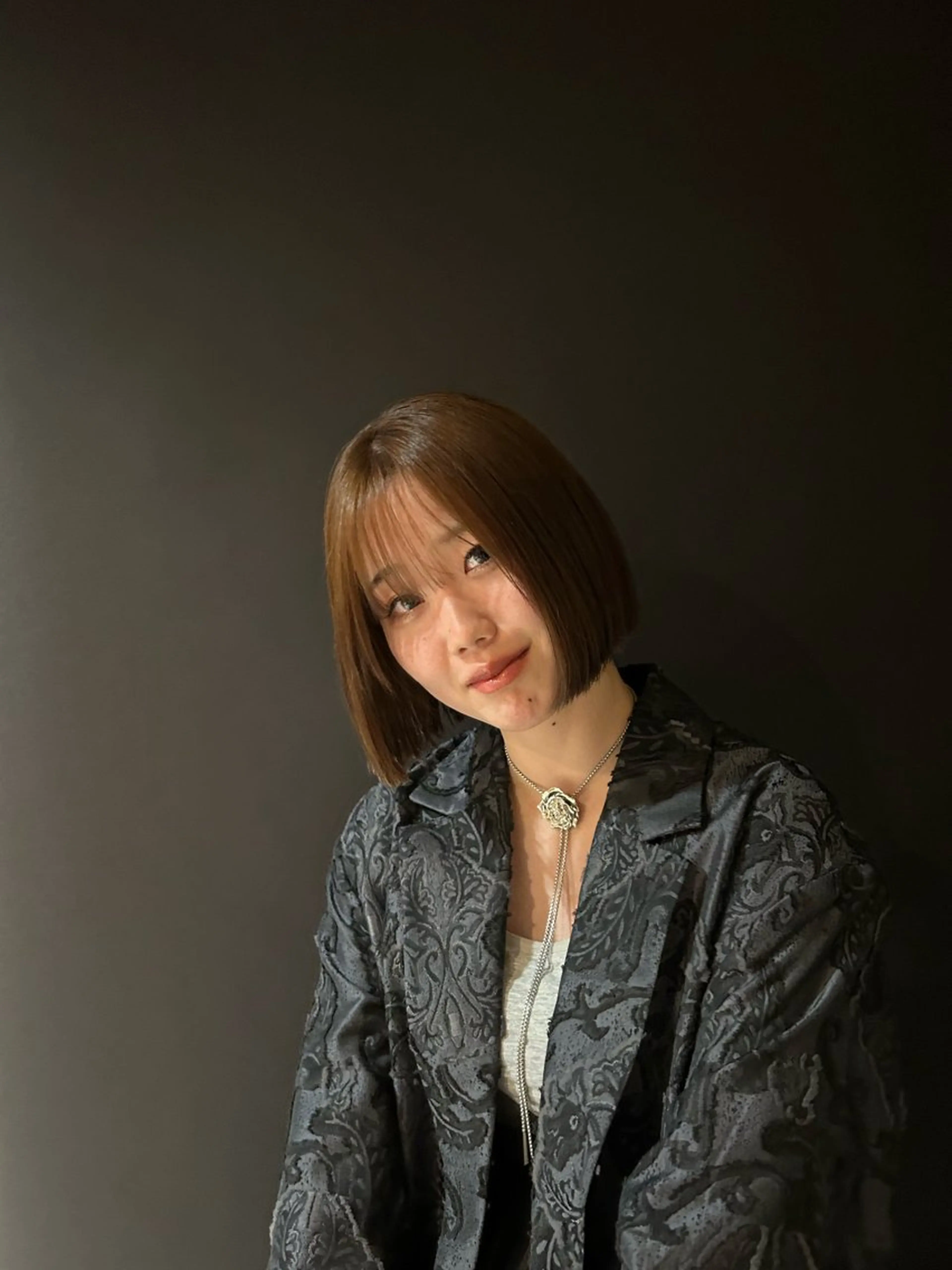 ミディアム カット ヘアカラー トリートメント 成田 渉太郎のヘアスタイル