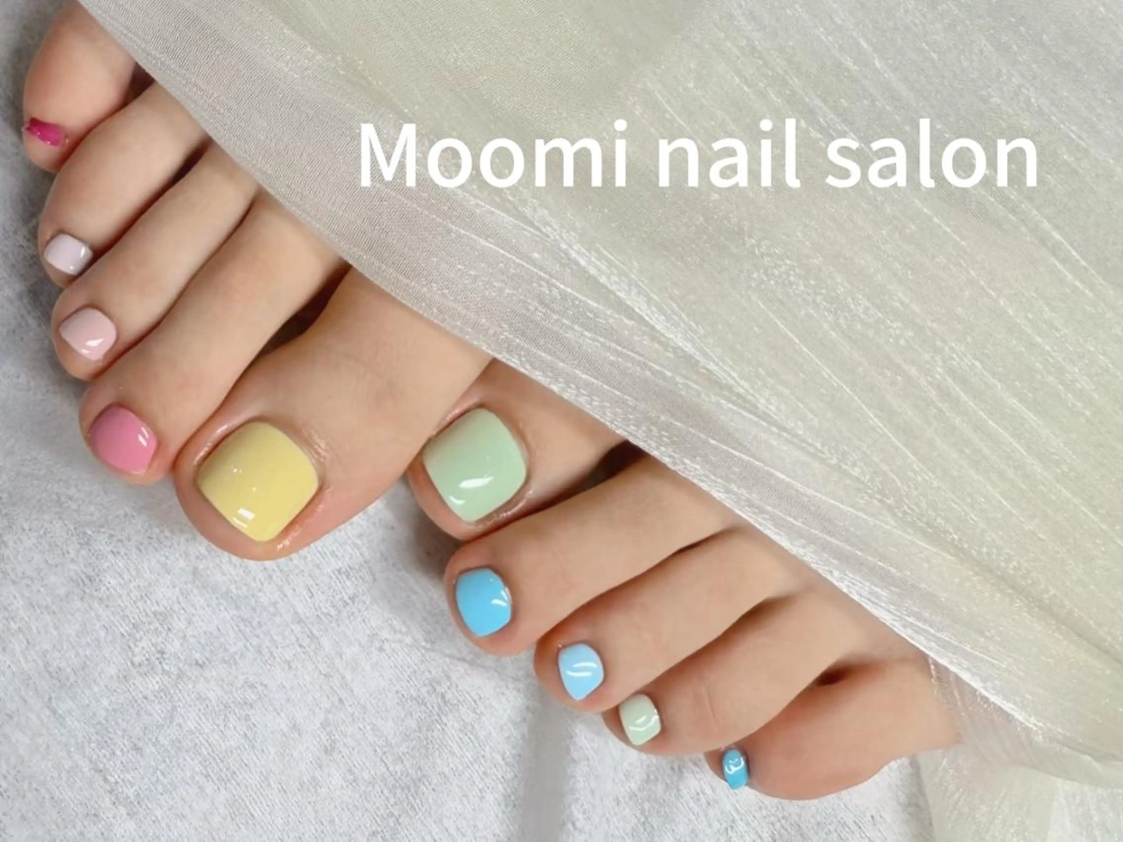 ネイル ボルドー チークネイル フレンチネイル グラデーション ハート フットネイル 長さだし専門 Moominのネイルデザイン