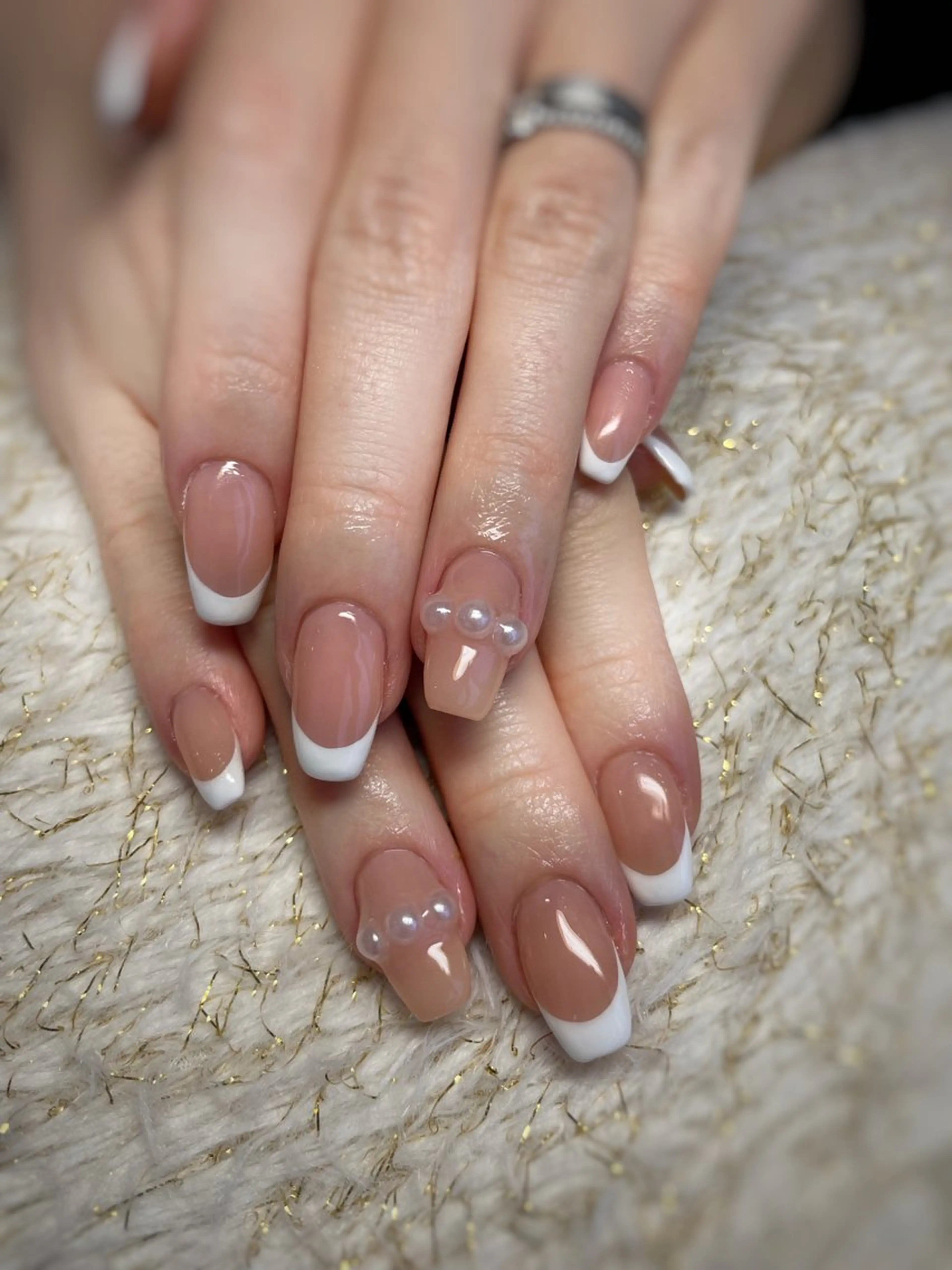 ネイル フレンチネイル ピンク ハンドネイル nail ayacaのネイルデザイン