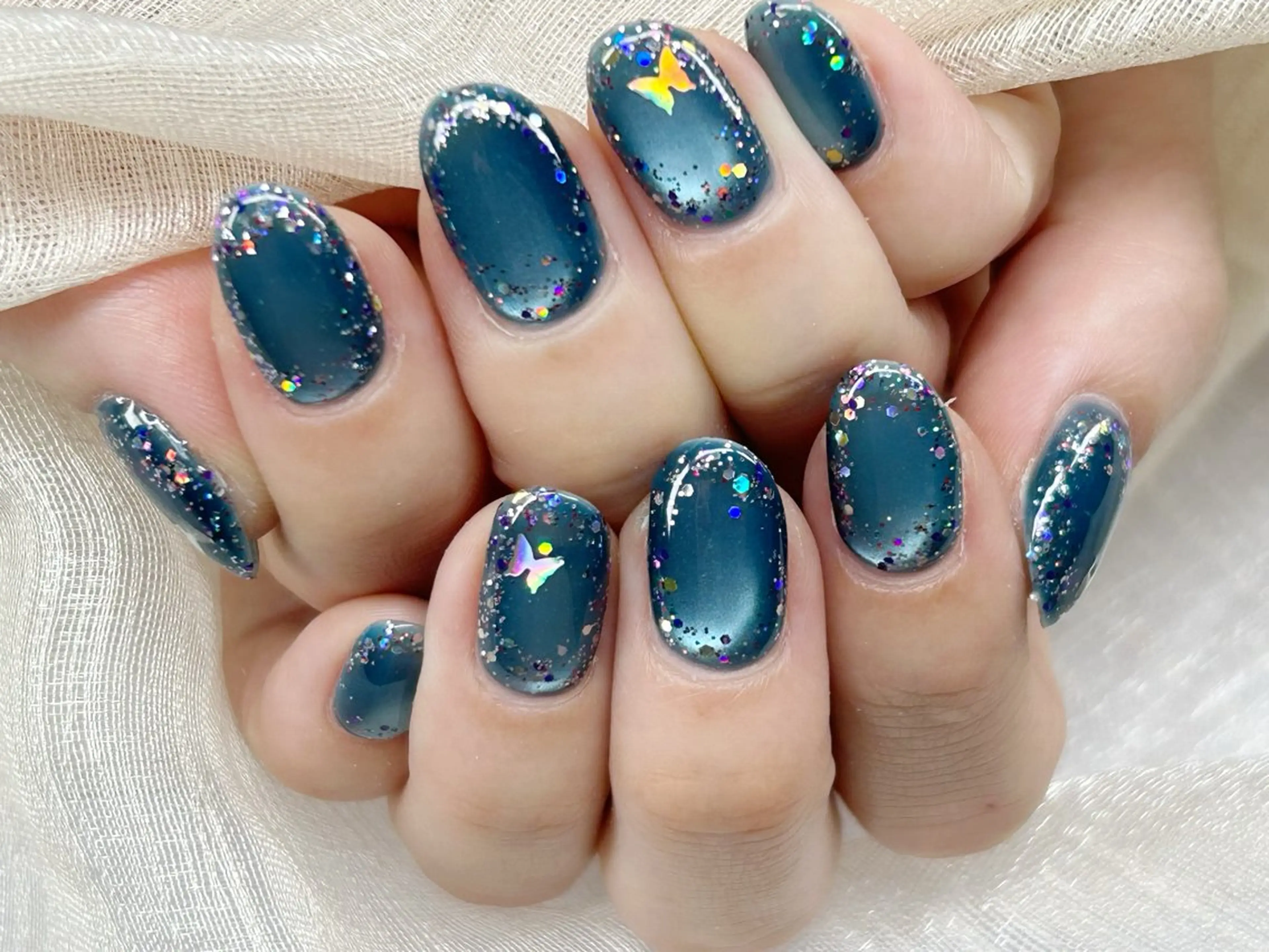 ネイル アートネイル チークネイル 成人式 入学式 長さ出し ハンドネイル Lino Nailのネイルデザイン