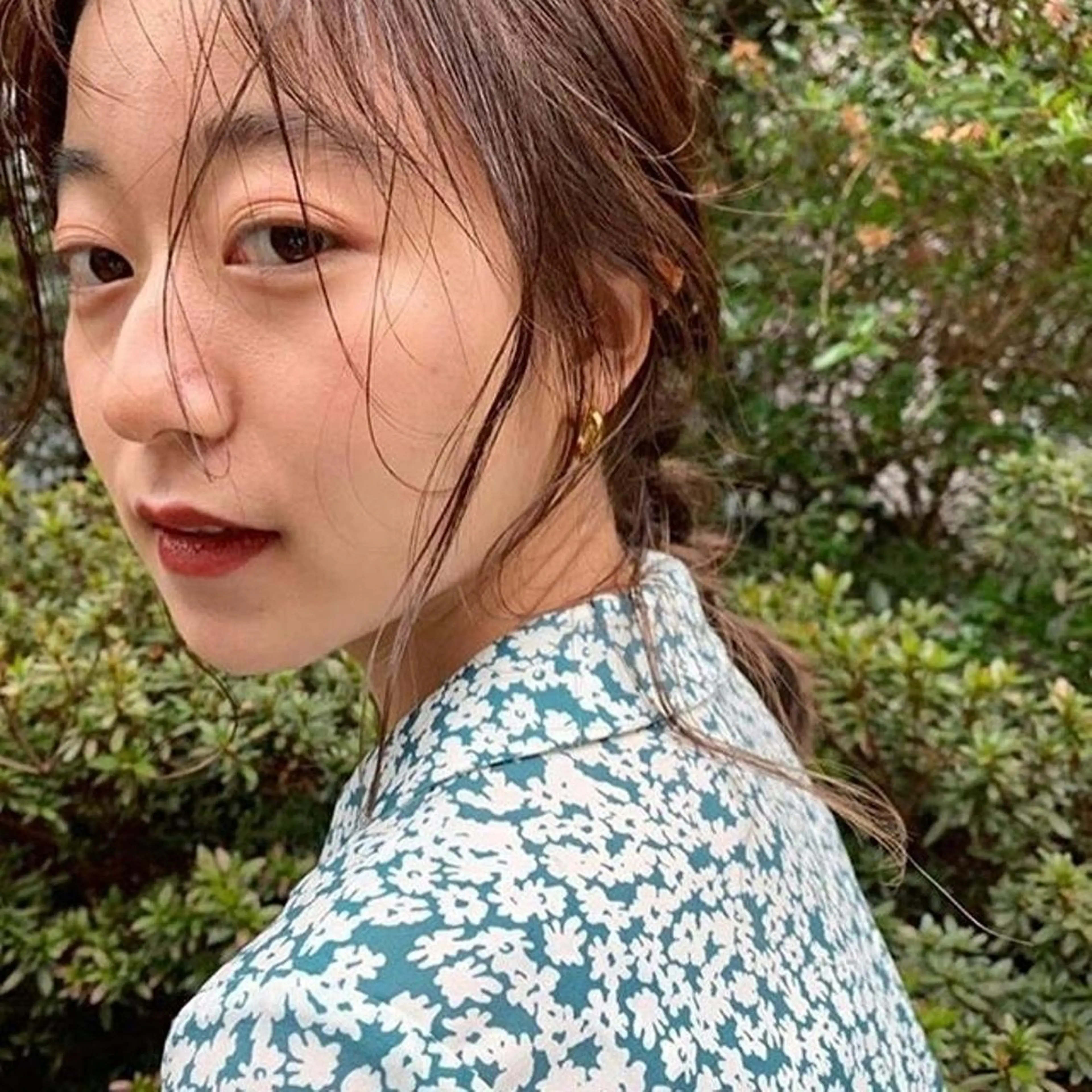 セミロング カラー パーマ オーダー  府中のヘアスタイル