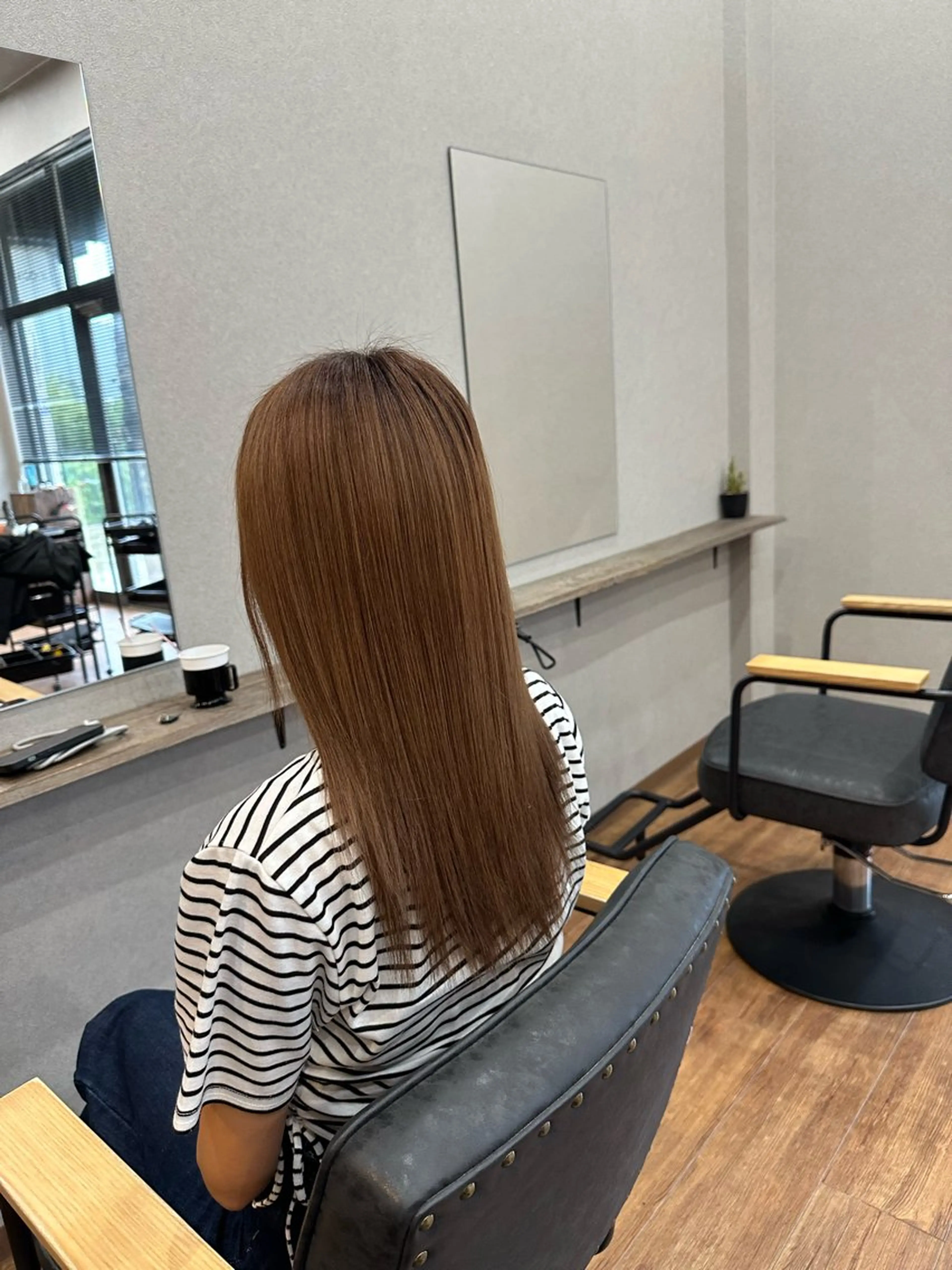 ロング カラー 髪質改善 ヘアカラー トリートメント 鵜飼 真伍のヘアスタイル