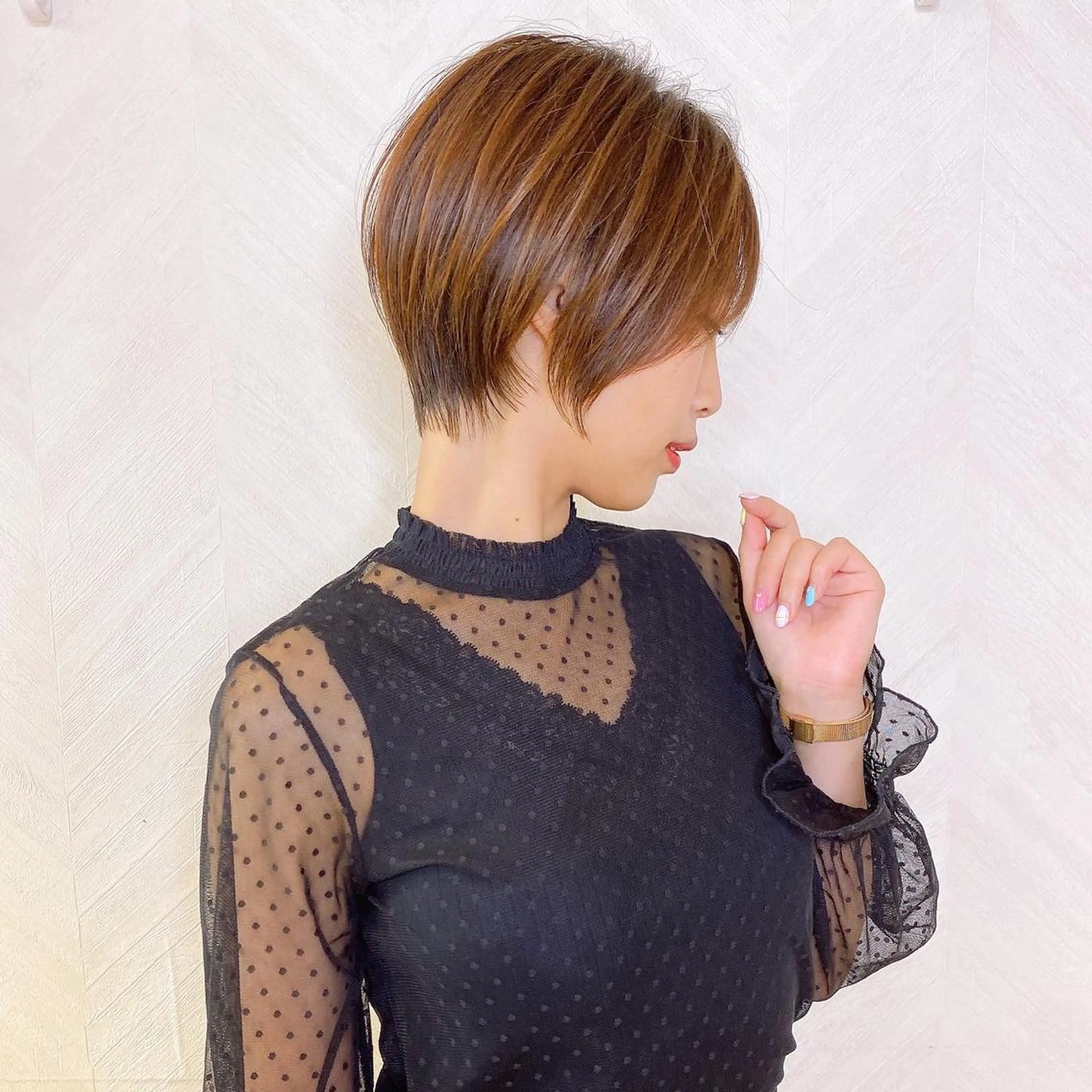 ショート カラー カット ヘアカラー トリートメント lond strada所属・🌟モテ髪ショート 🌟店長　津賀涼のヘアスタイル