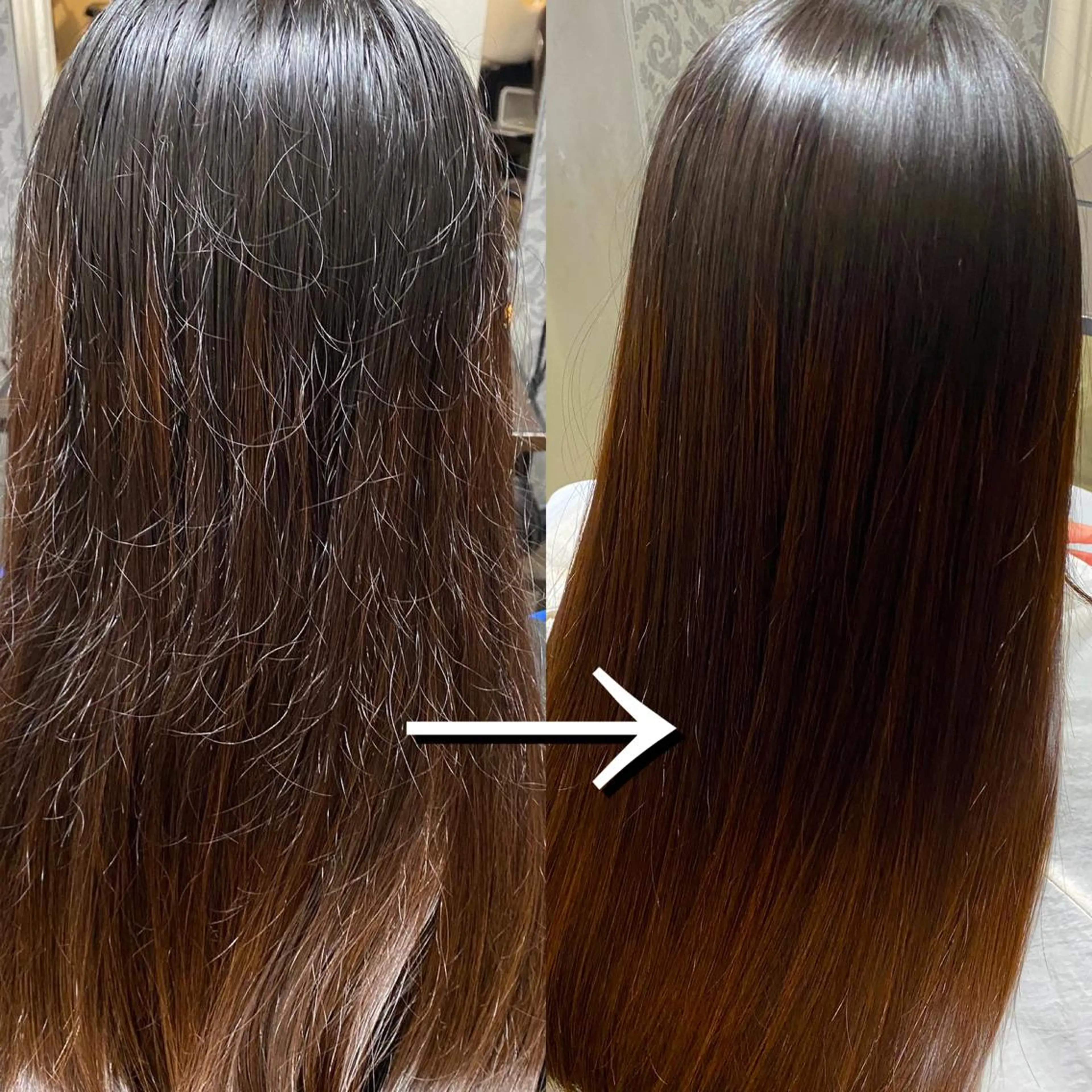 セミロング 縮毛矯正 佐藤 はるとのヘアスタイル