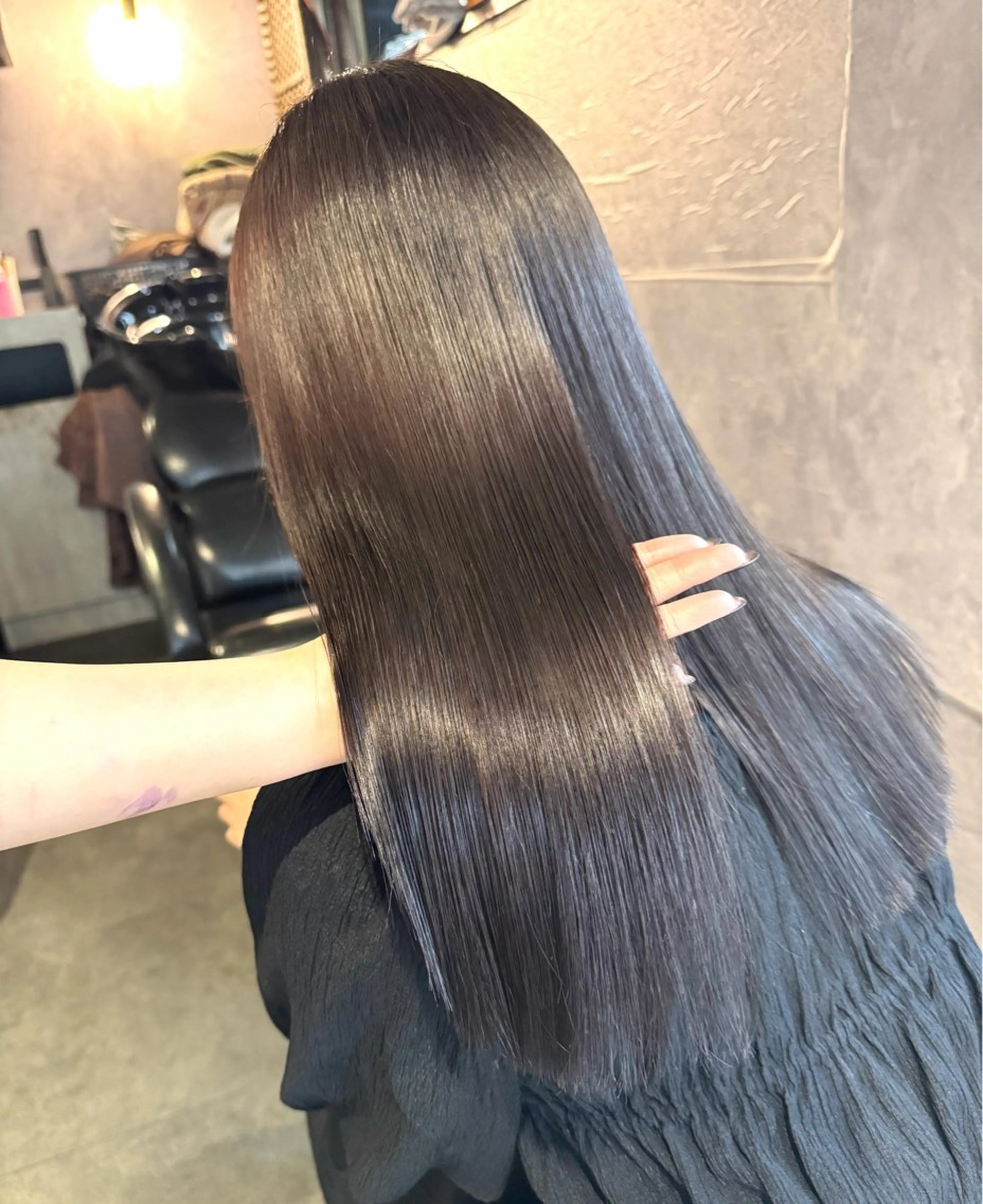 ロング カラー ヘアカラー トリートメント 🩶鈴木茉奈🩶艶髪 /透明感/暖色カラーのヘアスタイル