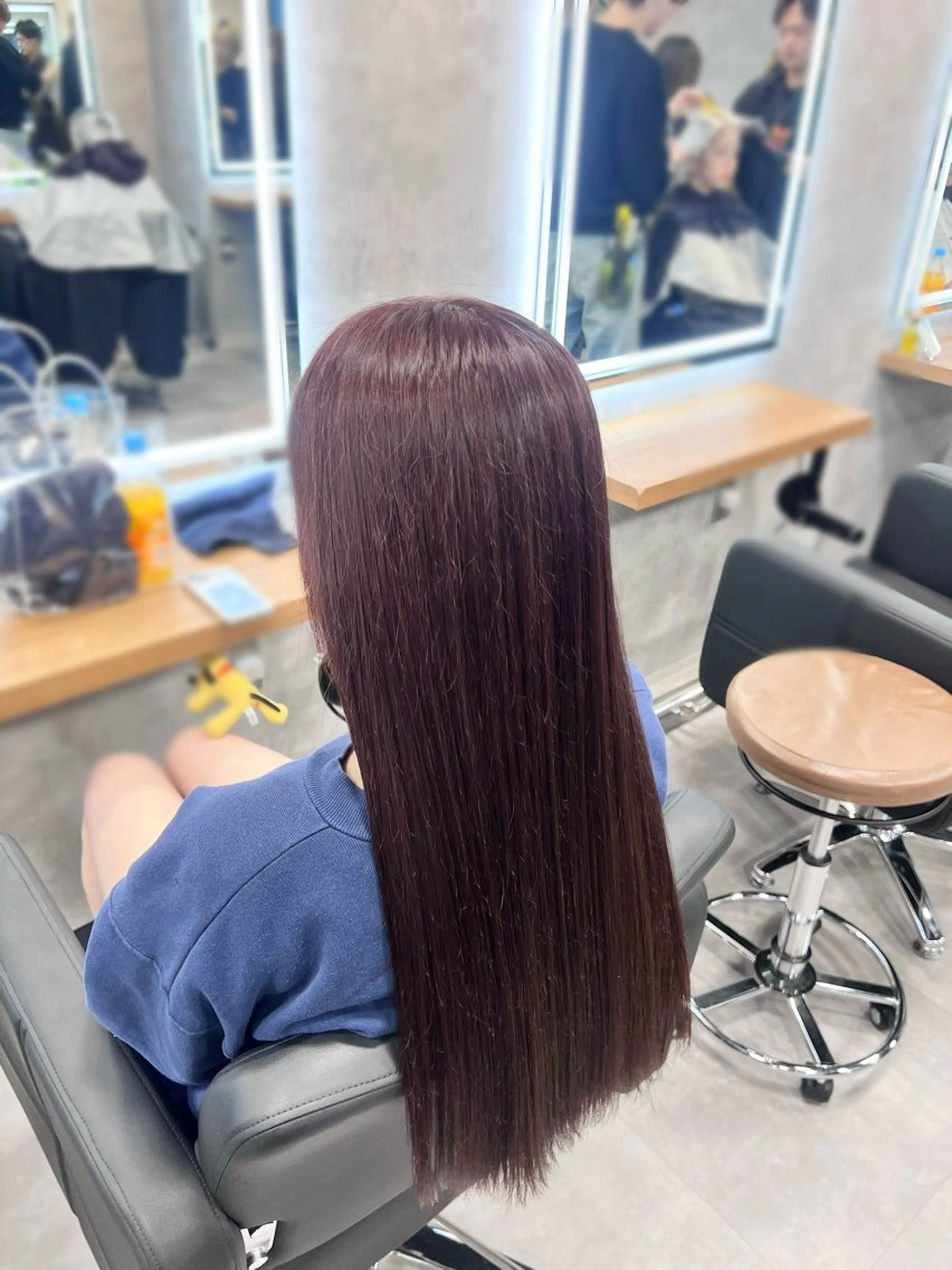 ロング ヘアカラー ヘアセット 透明感/韓国風 RENA🤎のヘアスタイル