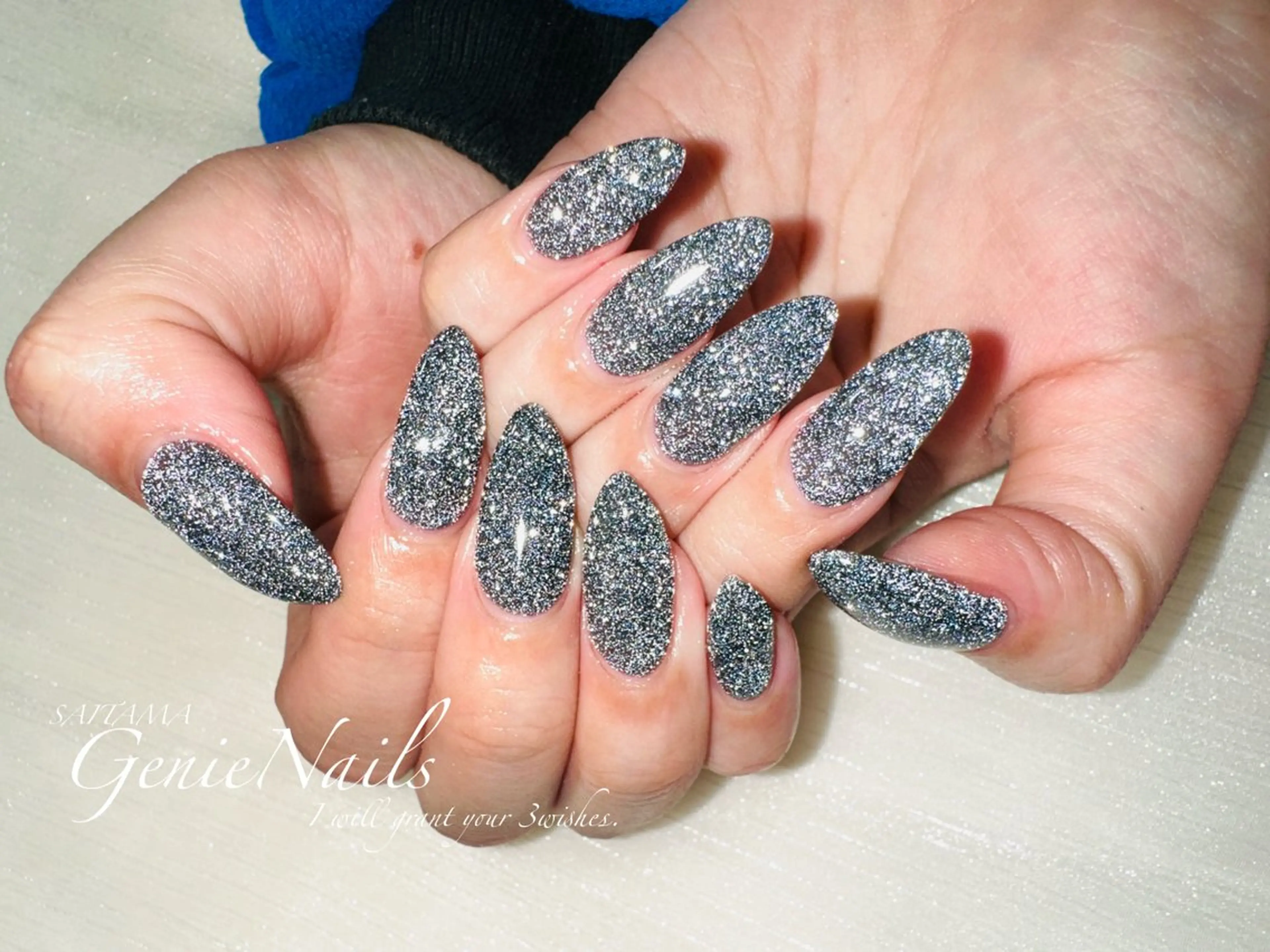 メンズ ネイル アートネイル フラッシュネイル ロングネイル メンズネイル 持ち込み Genie Nailsのネイルデザイン