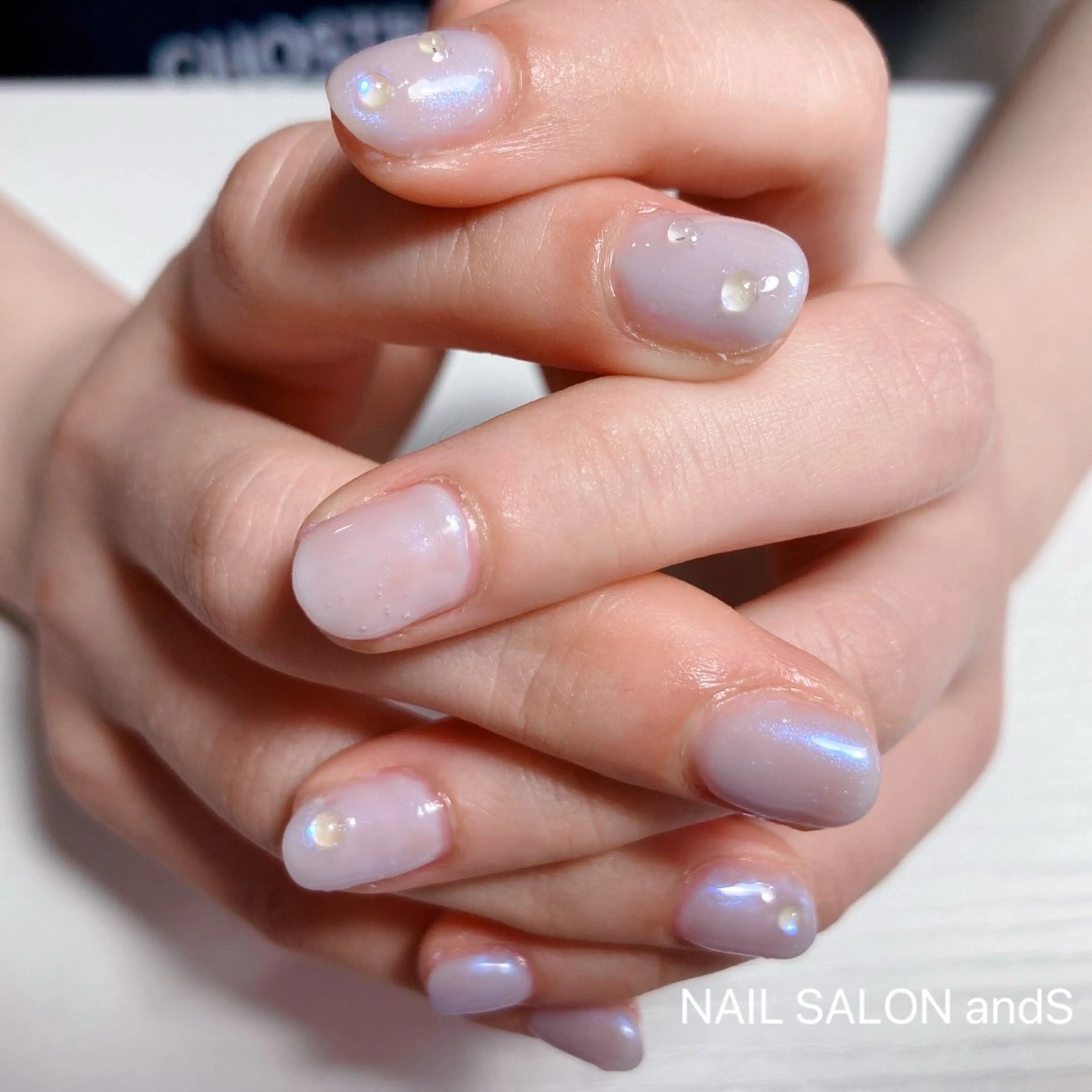 ネイル クリアネイル ハンドネイル andS Sayakaのネイルデザイン