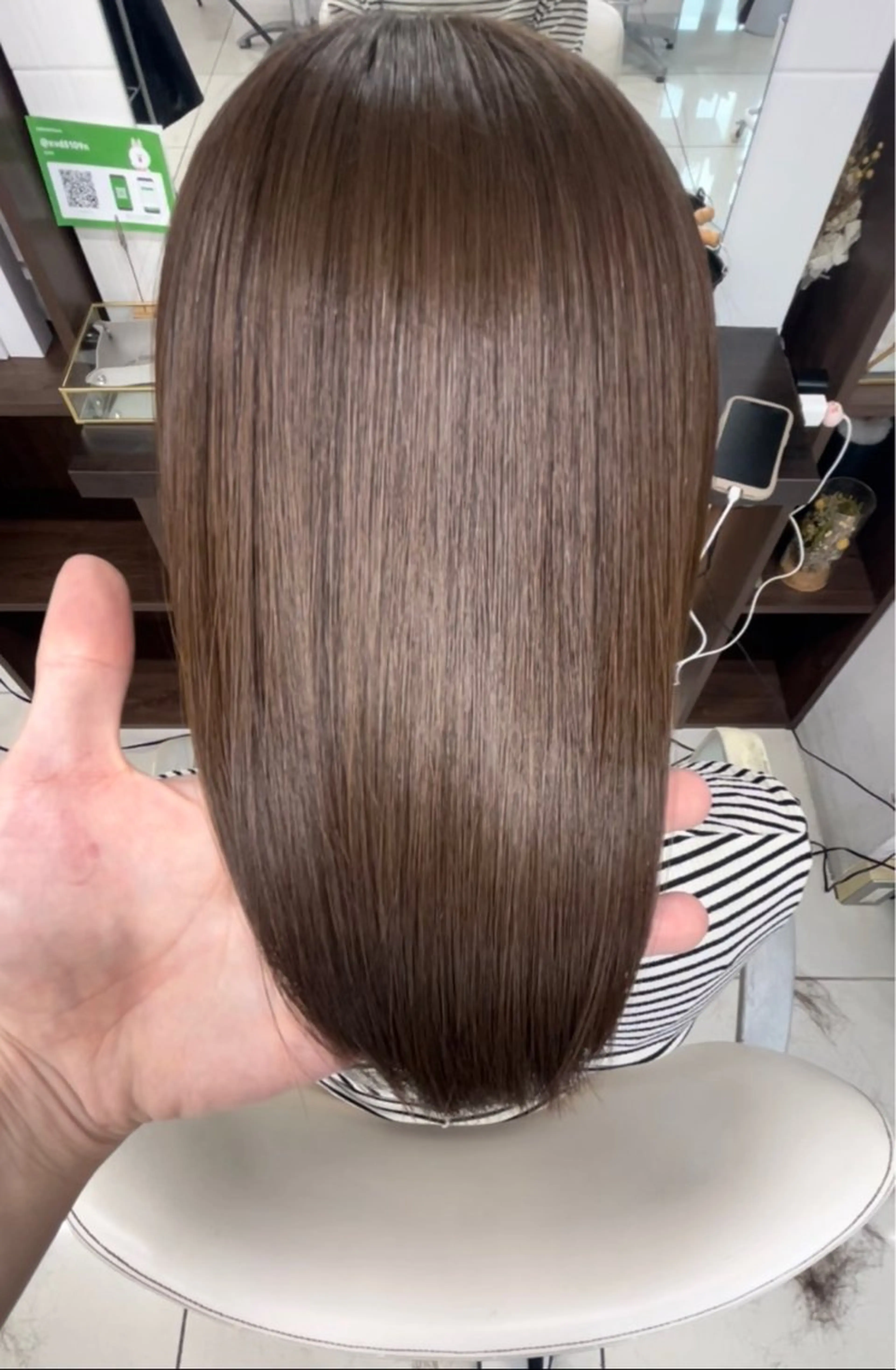 セミロング カット 縮毛矯正 トリートメント ヘアセット merci JUNKIのヘアスタイル