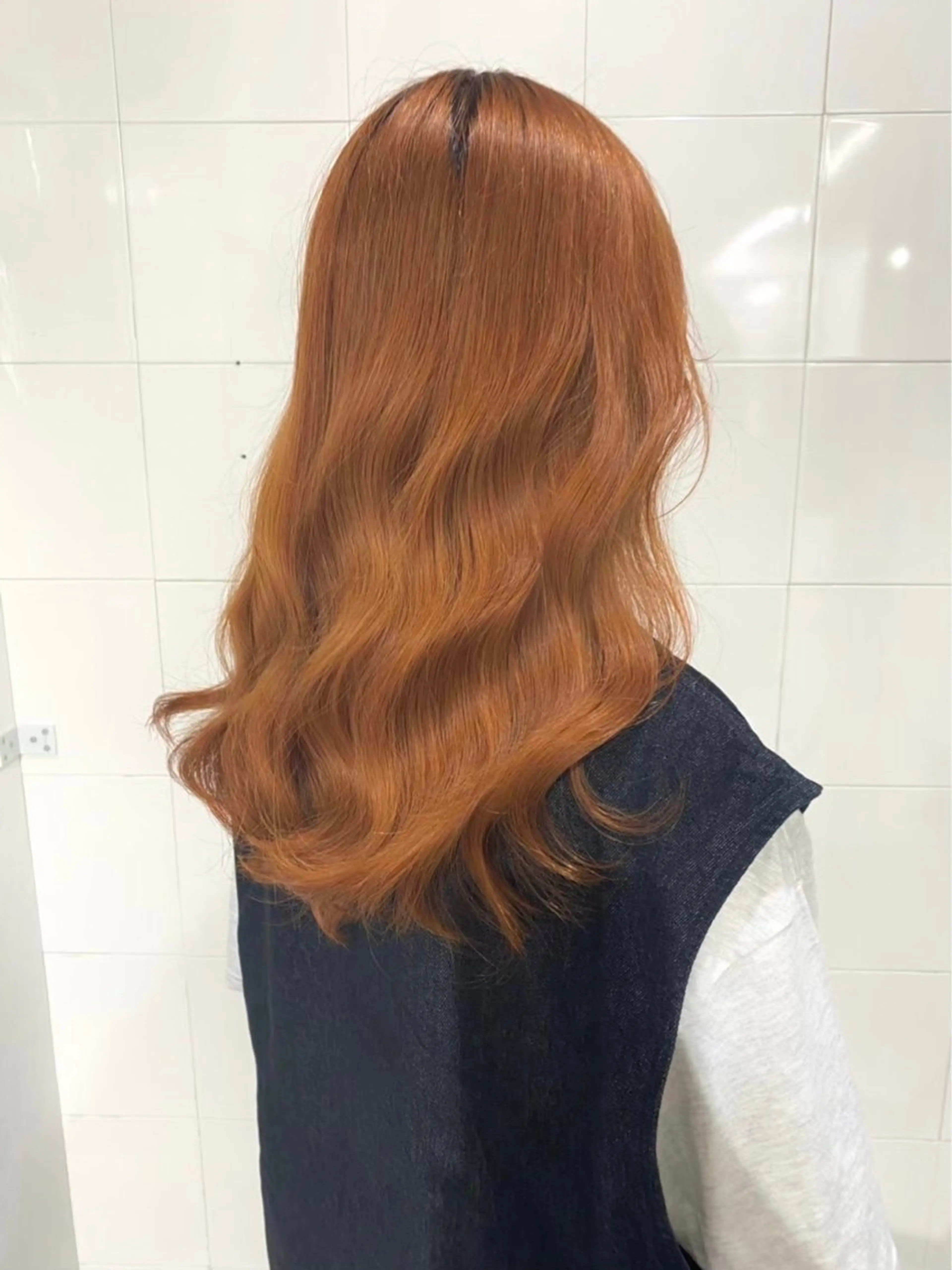 セミロング カラー 🦄垢抜けボブ特化× 暖色カラー未来🦄のヘアスタイル