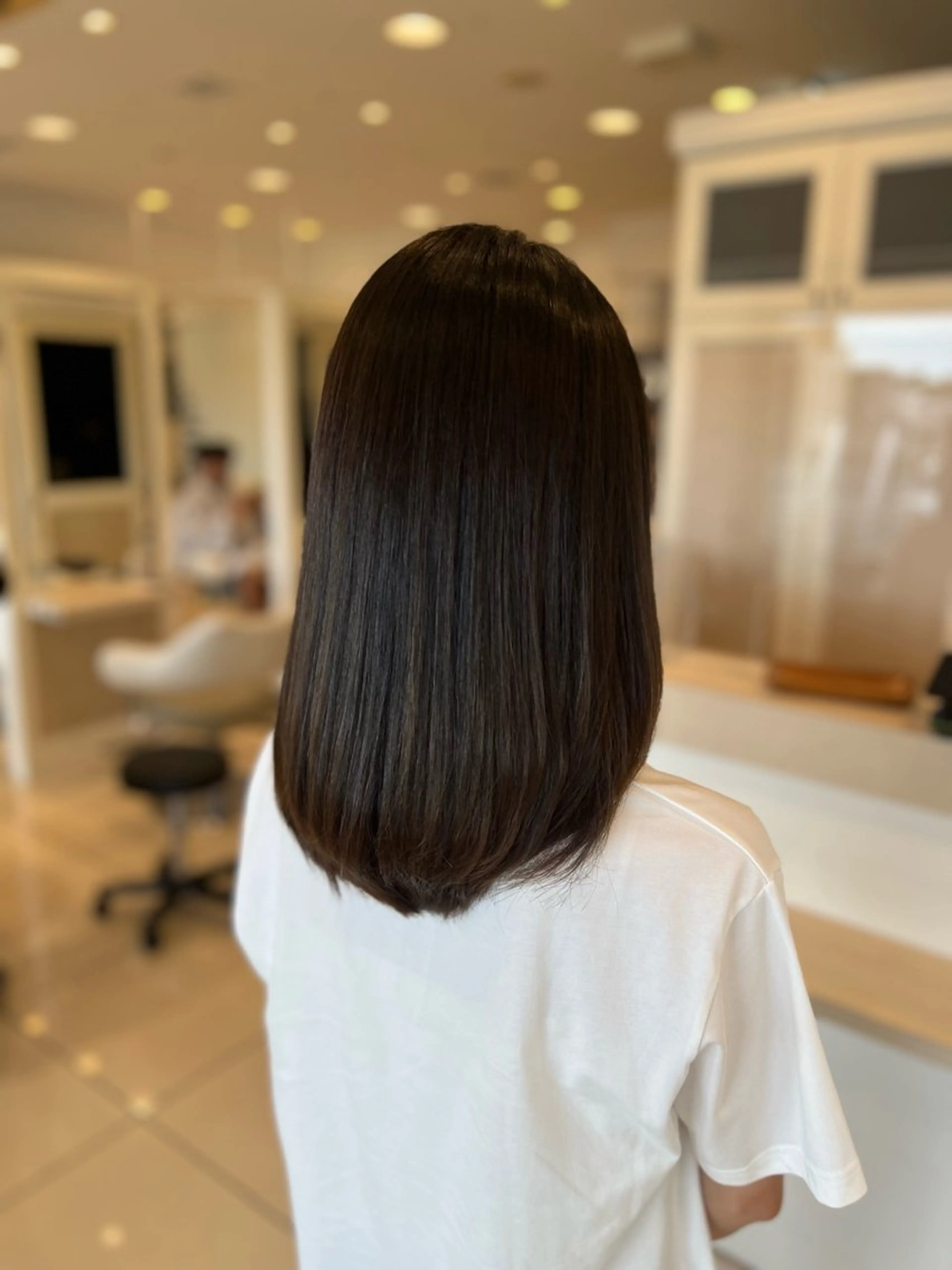 セミロング 縮毛矯正 トリートメント 金子 直樹のヘアスタイル