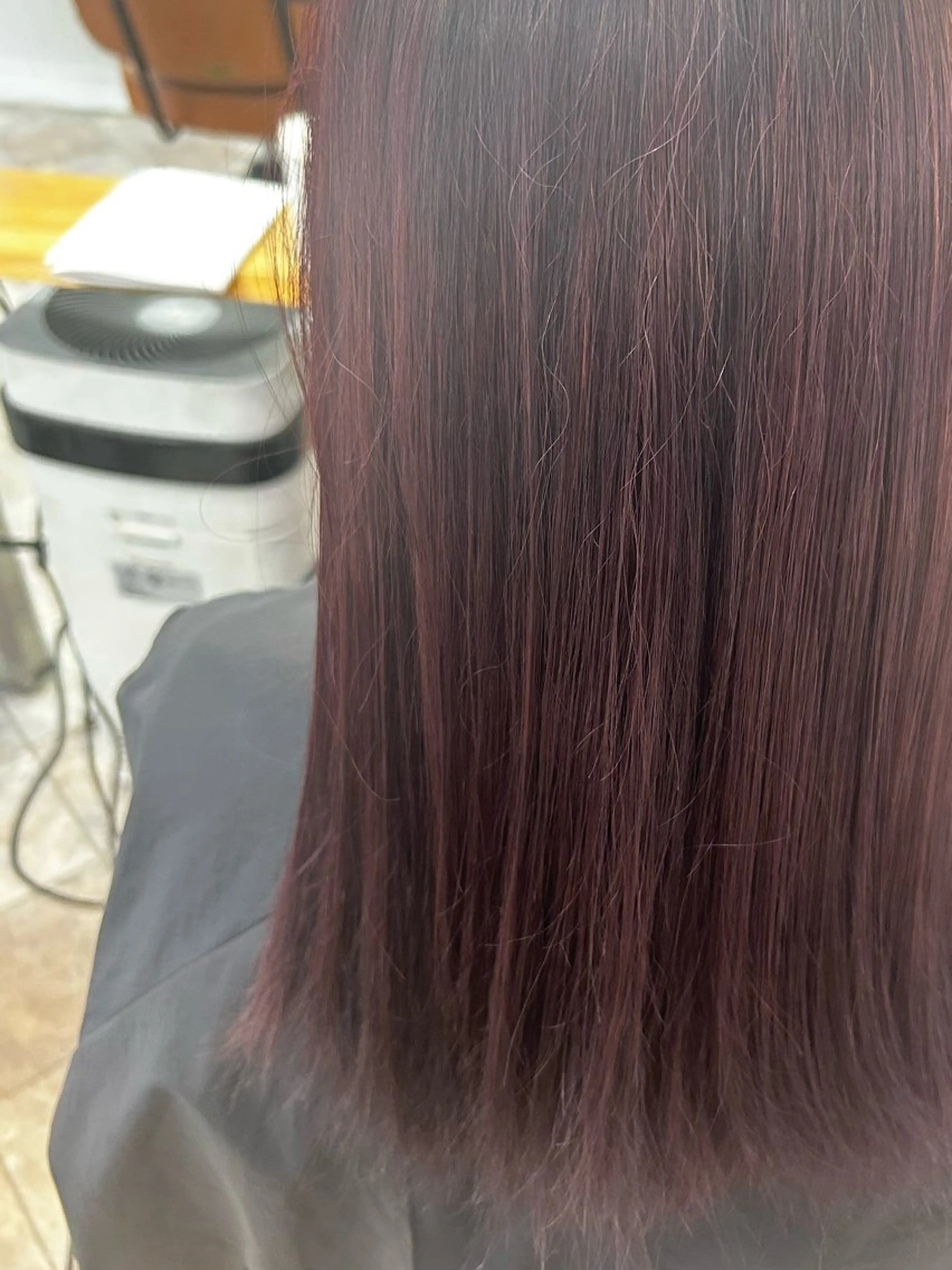 セミロング カラー ヘアカラー 永木 楓のヘアスタイル