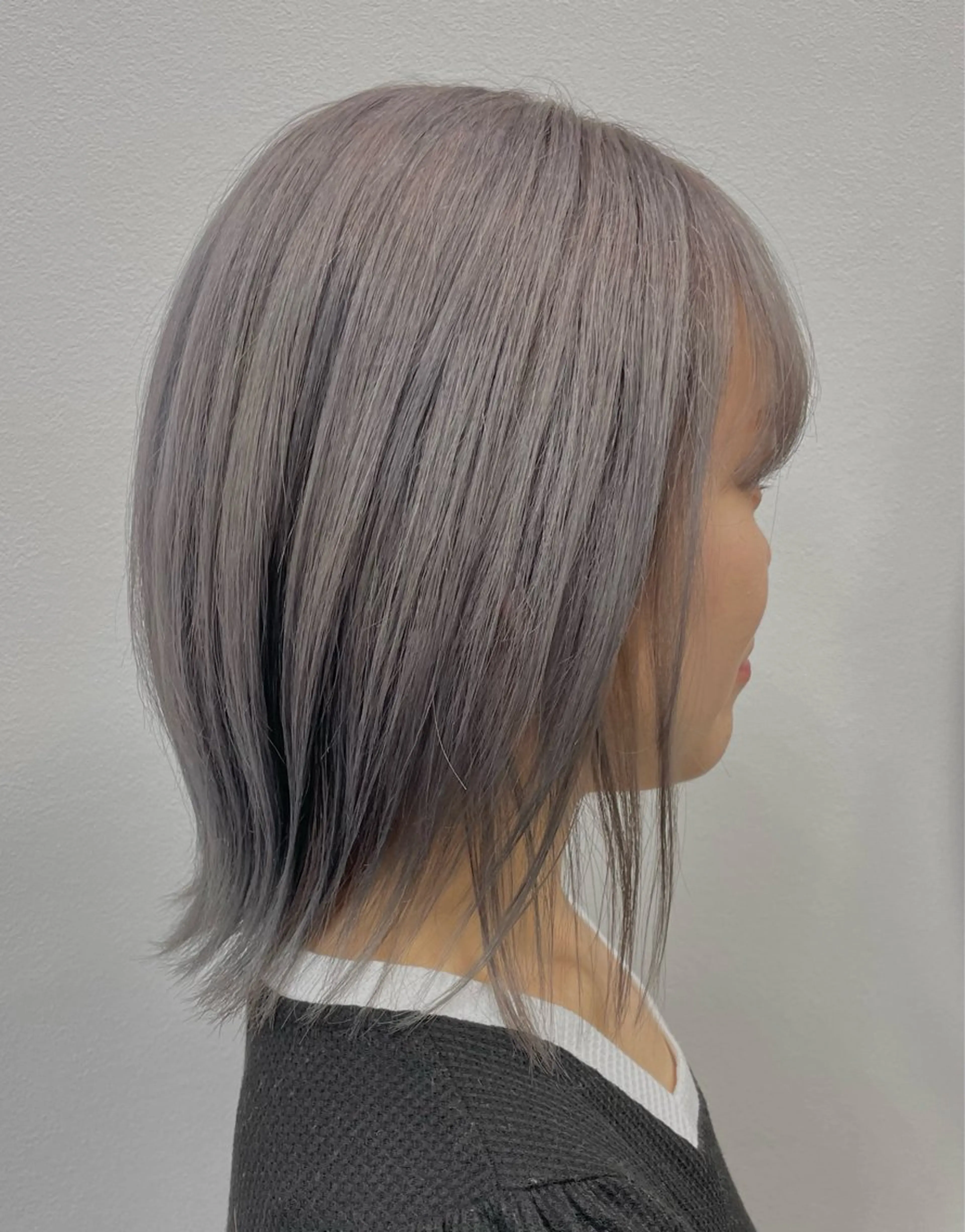 ミディアム カラー 須田 倫代のヘアスタイル