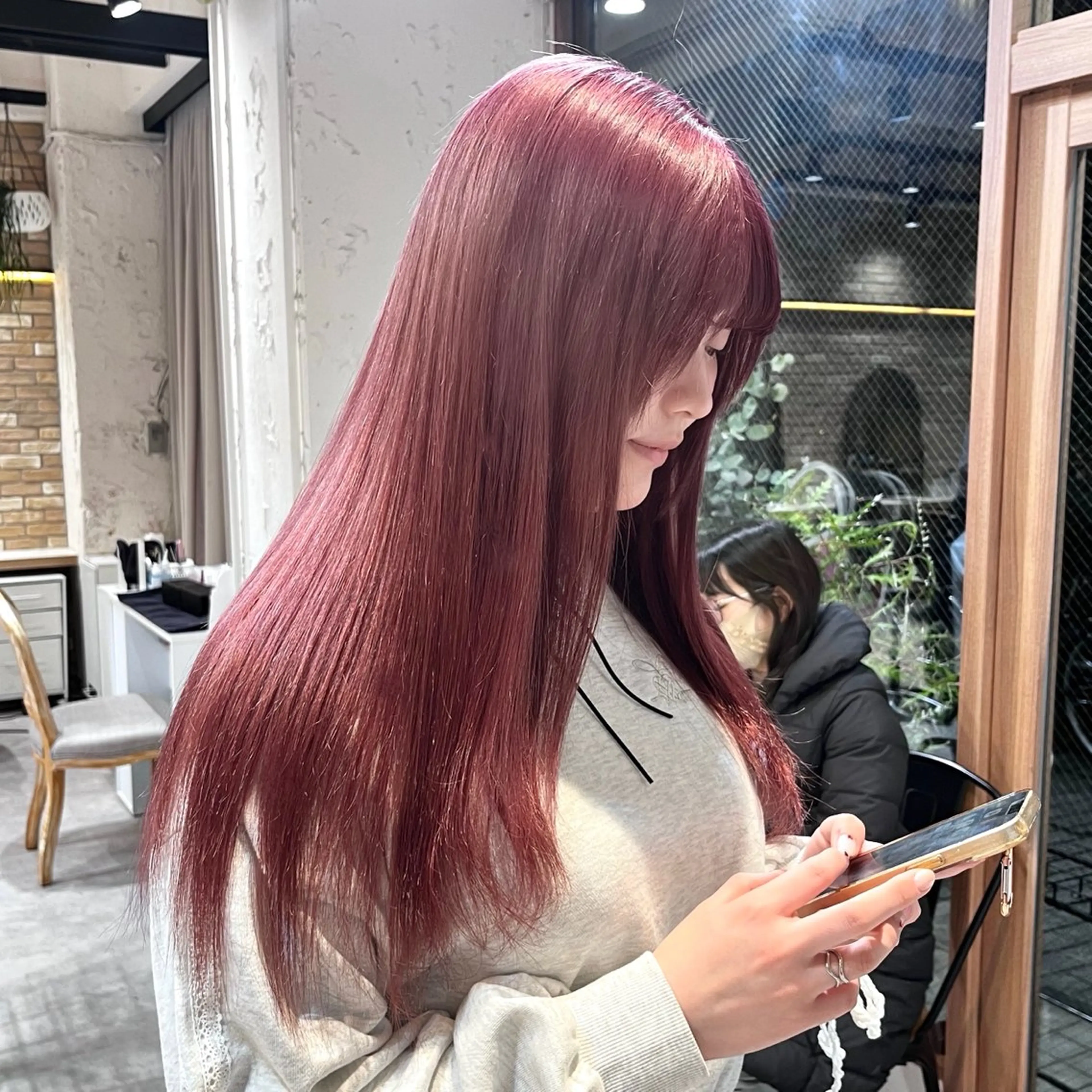 ロング カラー ヘアカラー トリートメント 🩶レイナ🩶 color/nailのヘアスタイル