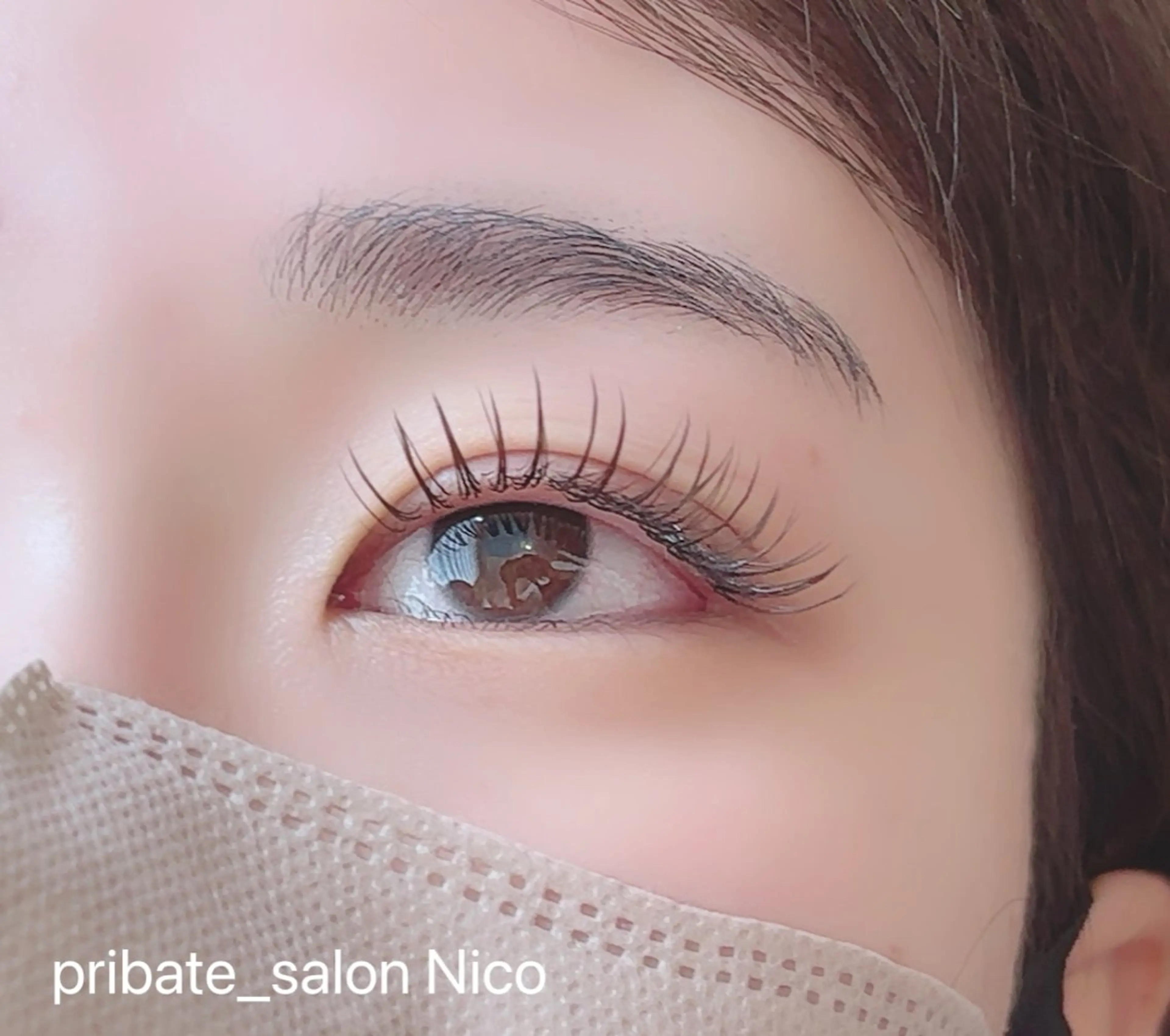 マツエク・マツパ カラーマツエク フラットラッシュ ナチュラル マツエク 江頭 幸子のマツエク・マツパデザイン