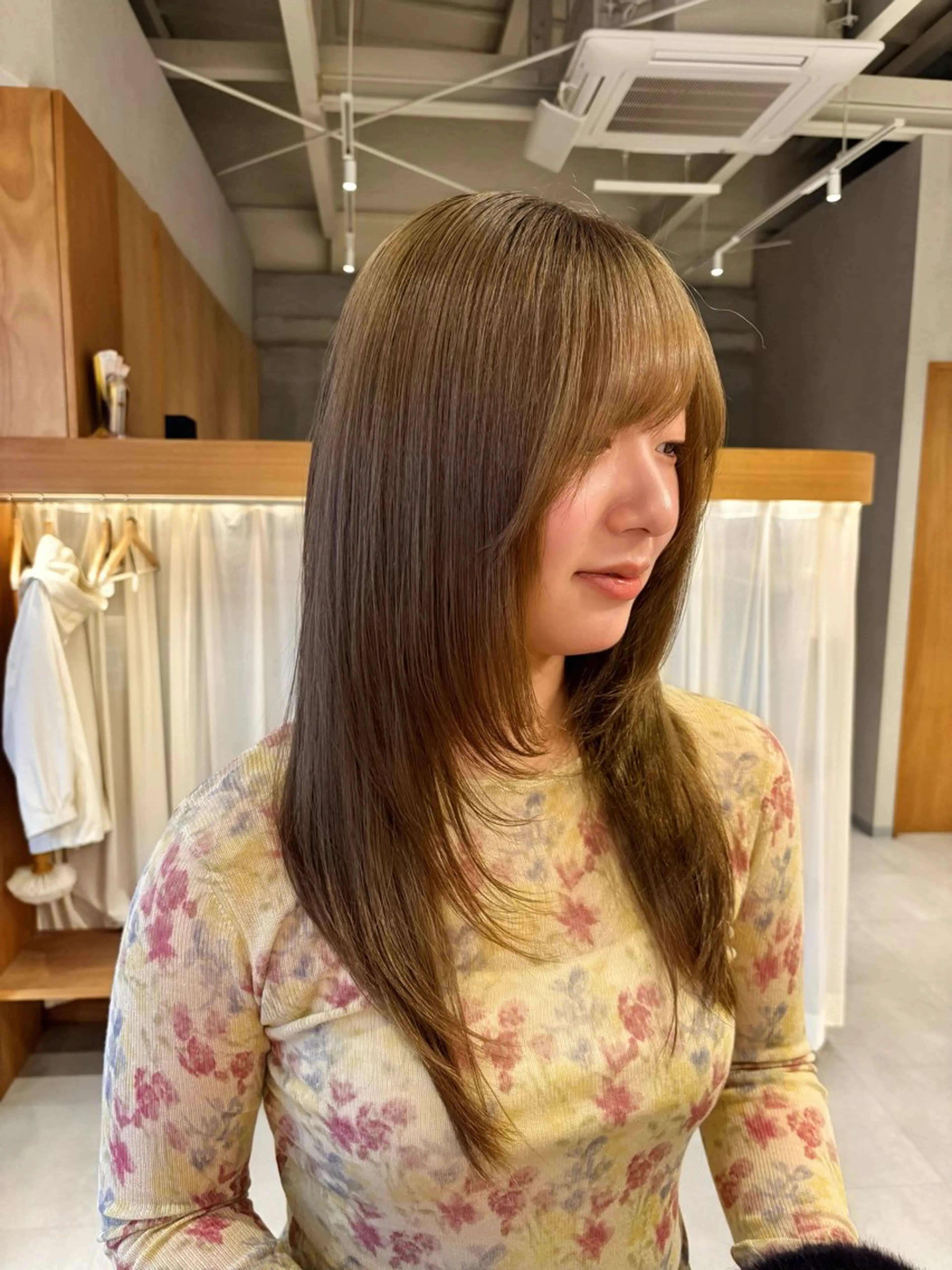 セミロング カラー カット ヘアカラー トリートメント manami / muku.のヘアスタイル