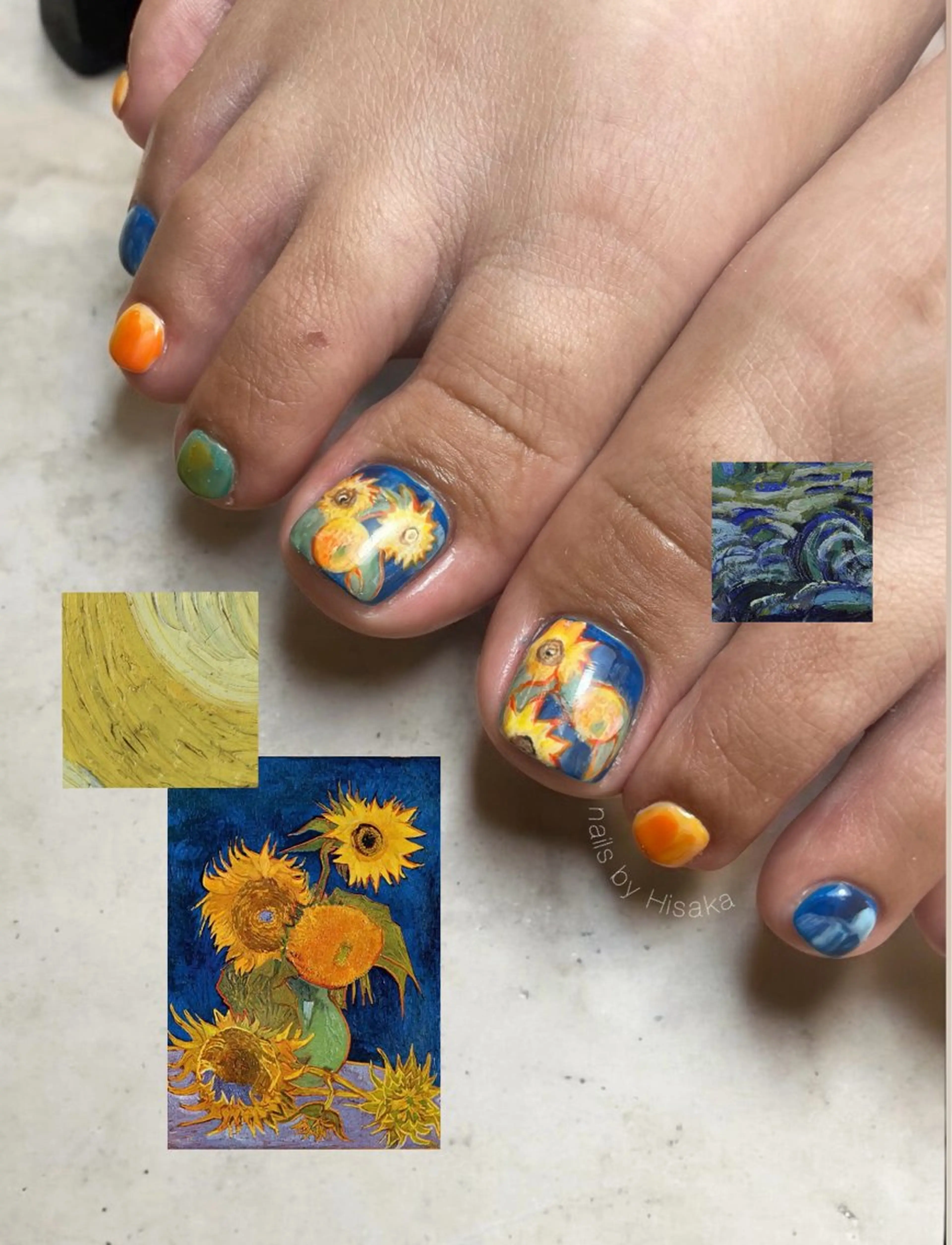 ネイル フットネイル Hisaka Mikiのネイルデザイン