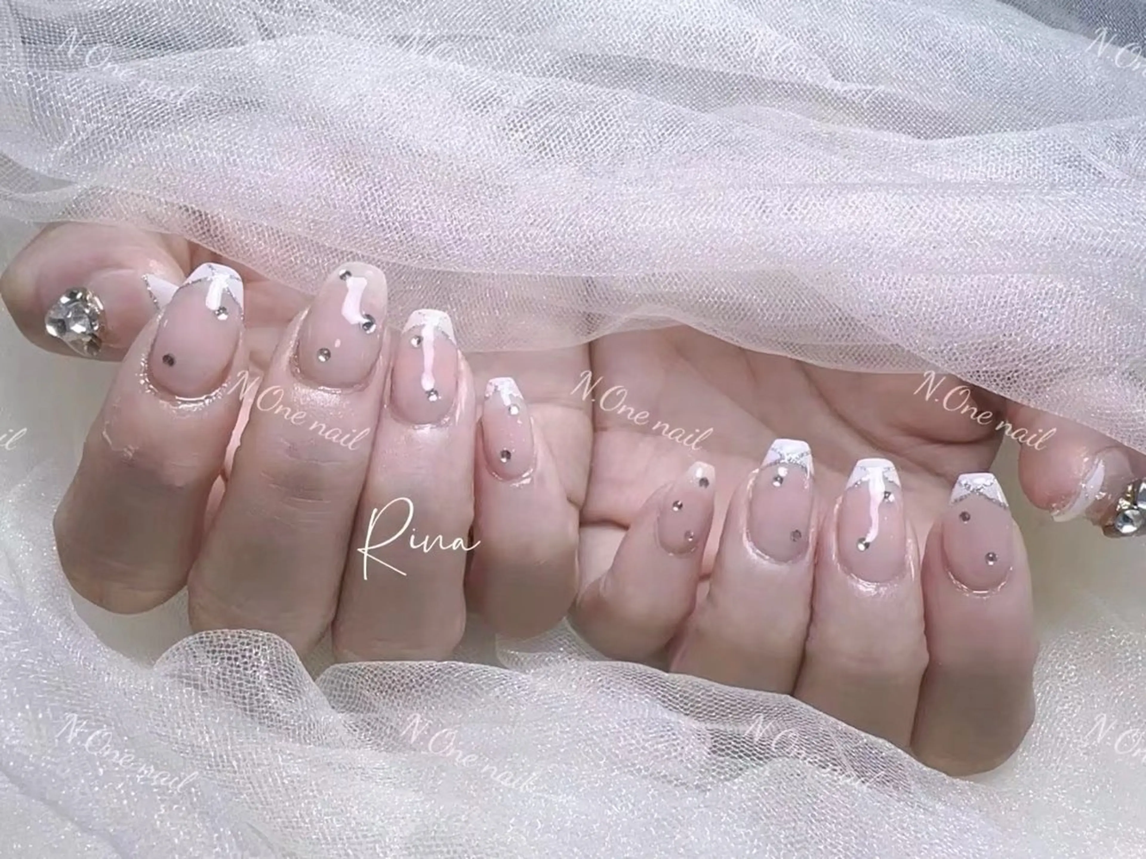 ネイル 長いだし/スカルプ/ パラシェルN.oneのネイルデザイン