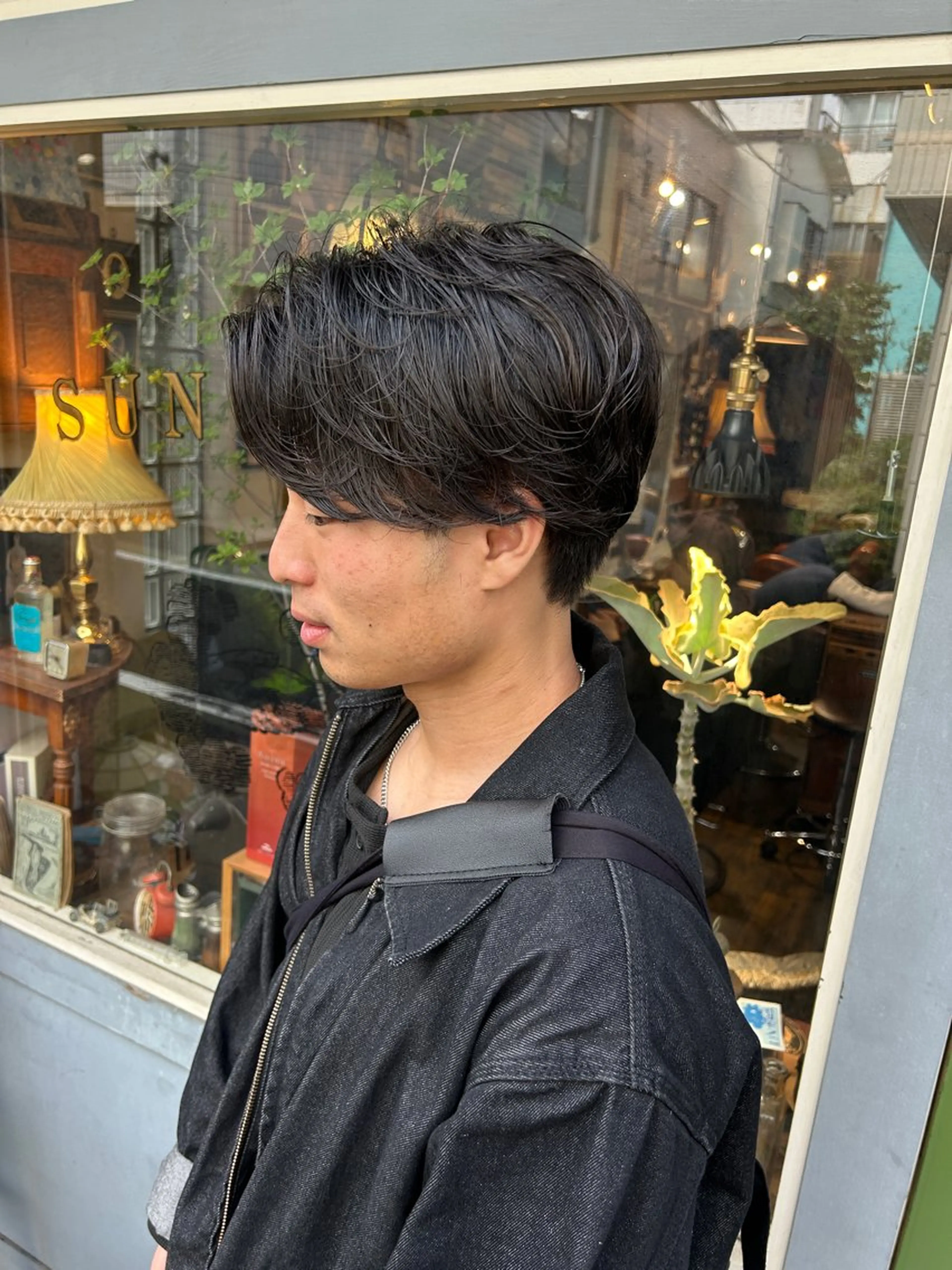 ショート パーマ メンズ メンズパーマ カット パーマ 清水千優/パーマ/ メンズパーマのヘアスタイル