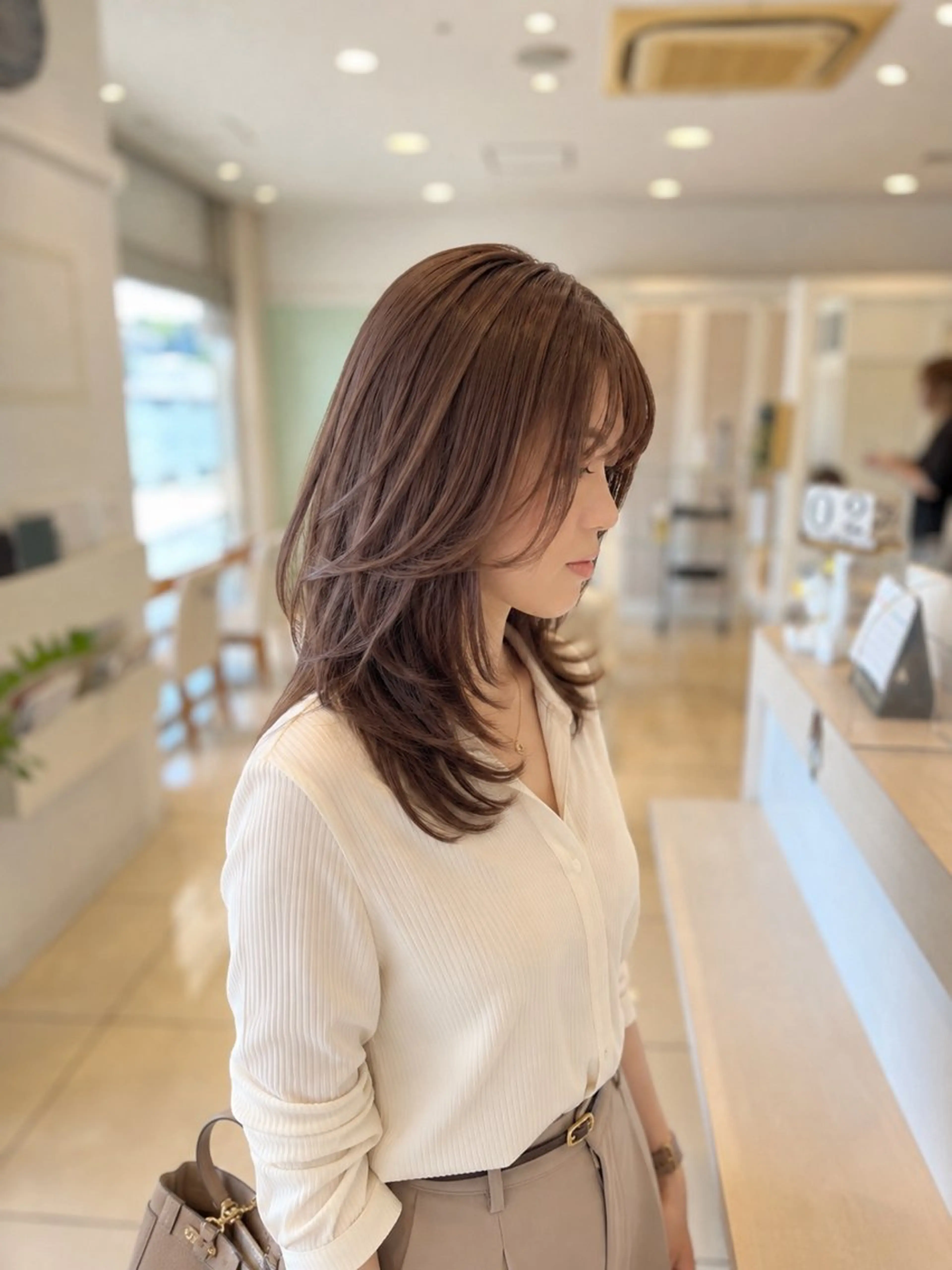 セミロング カラー カット ヘアカラー 金子 直樹のヘアスタイル