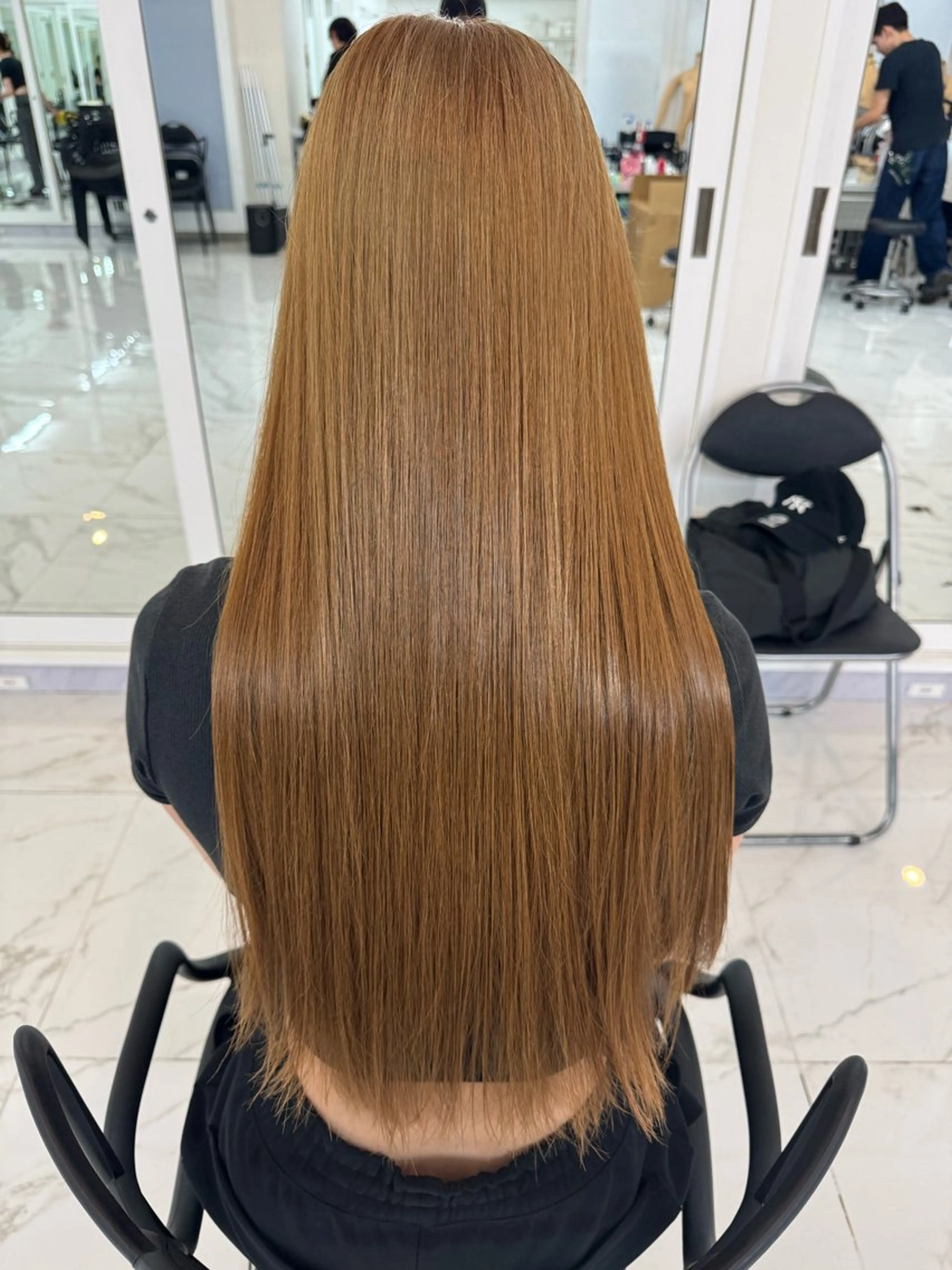 ロング 髪質改善 韓国風ヘア トリートメント カット トリートメント hina/艶カラー/ 縮毛矯正/梅田のヘアスタイル