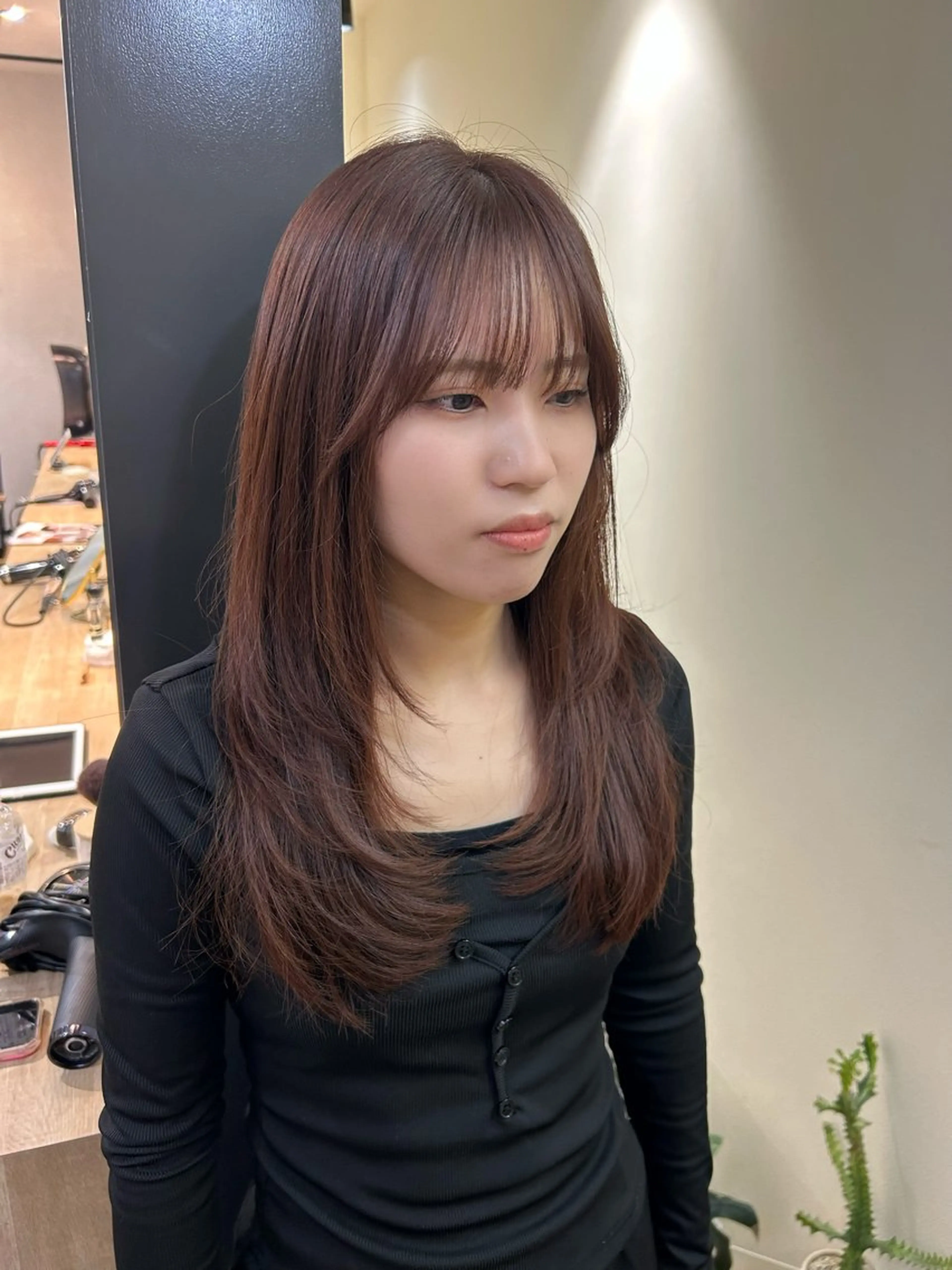 ロング カラー ラベンダーカラー ピンクカラー ピンクラベンダー カット ヘアカラー トリートメント hub hair レイヤー/透明感のヘアスタイル