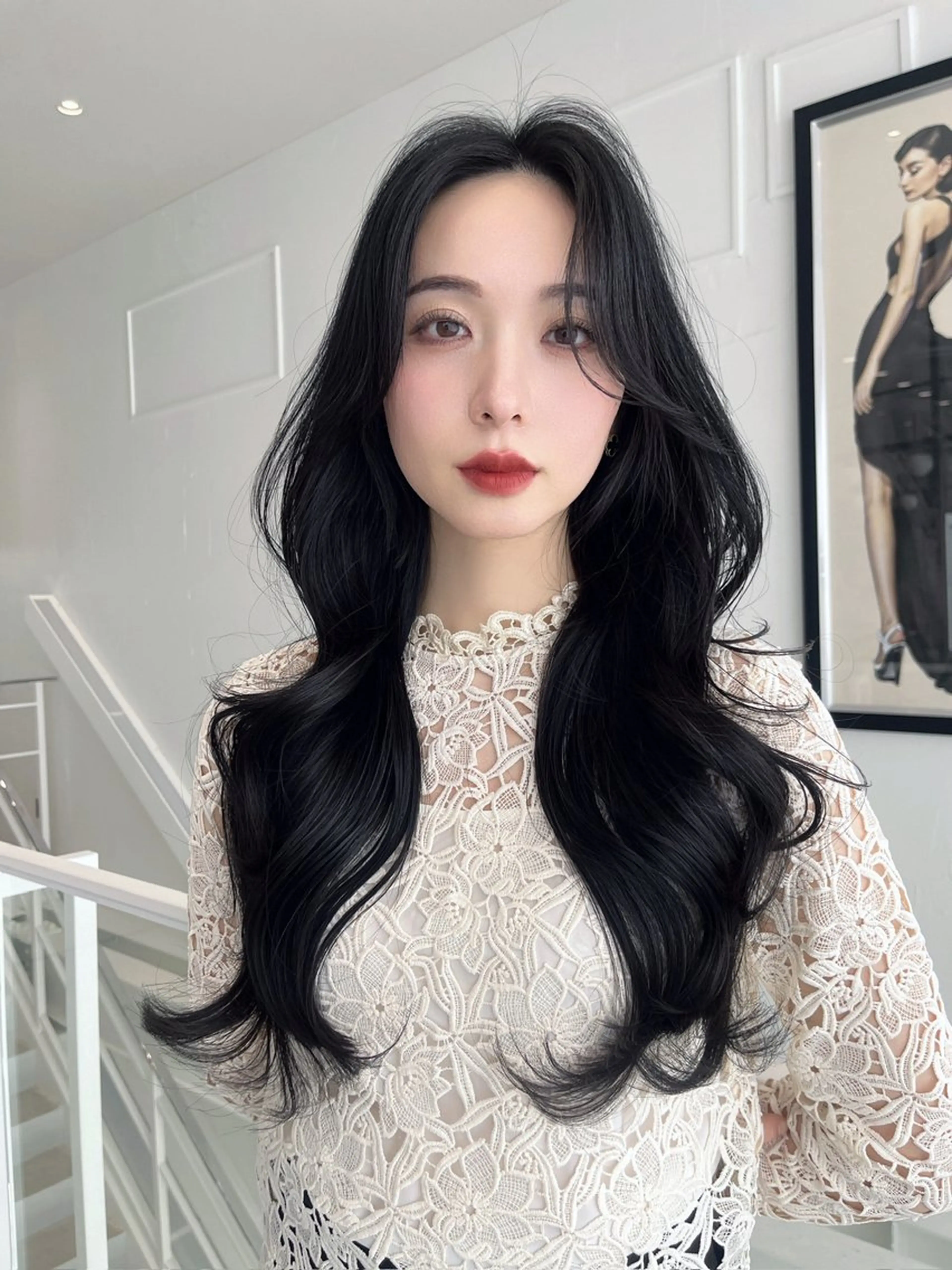 ロング カラー レイヤー/髪質改善 /透け感カラー/艶髪のヘアスタイル