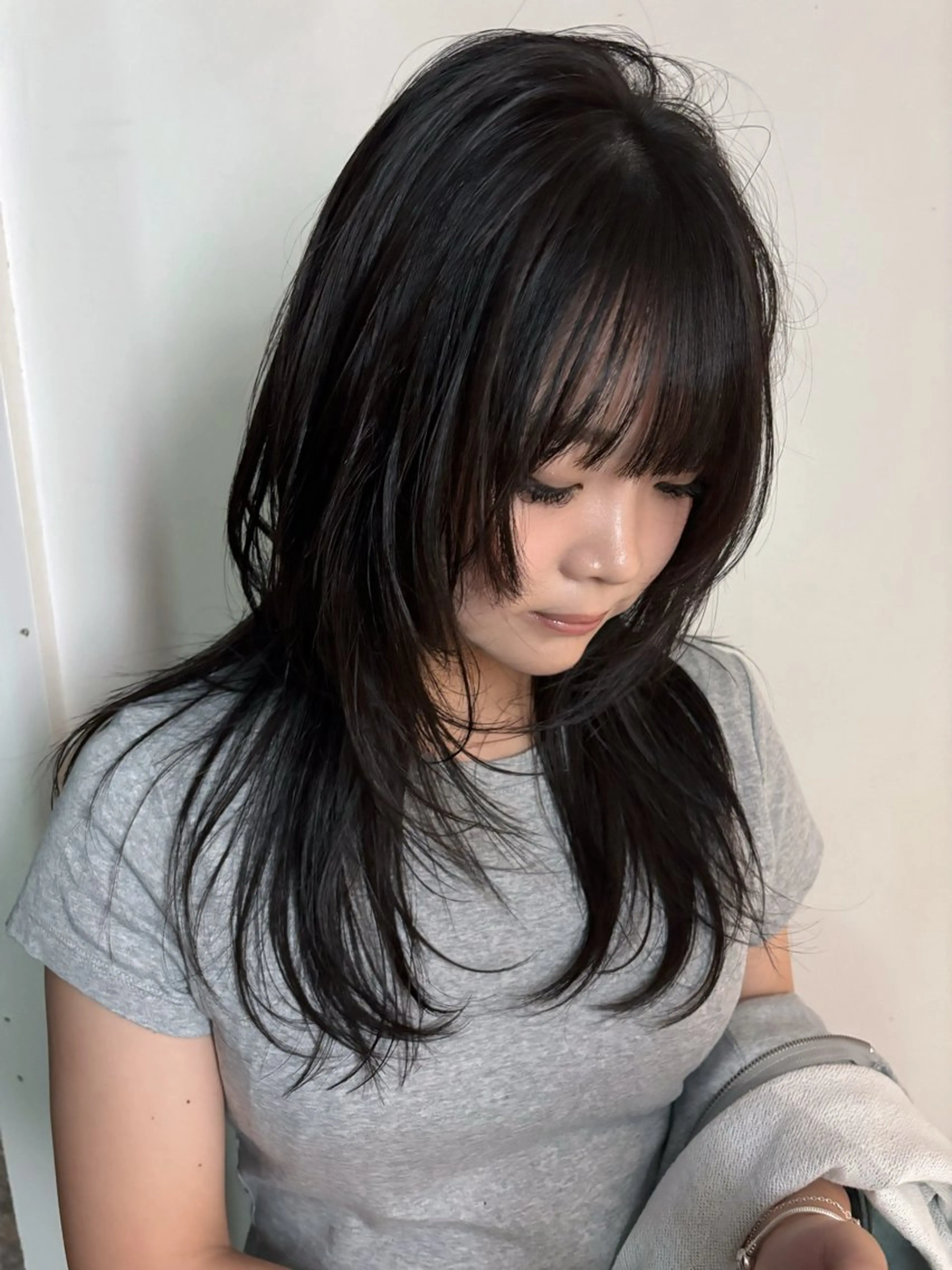 セミロング ハッシュカット haku hair/ 宿谷直暉のヘアスタイル