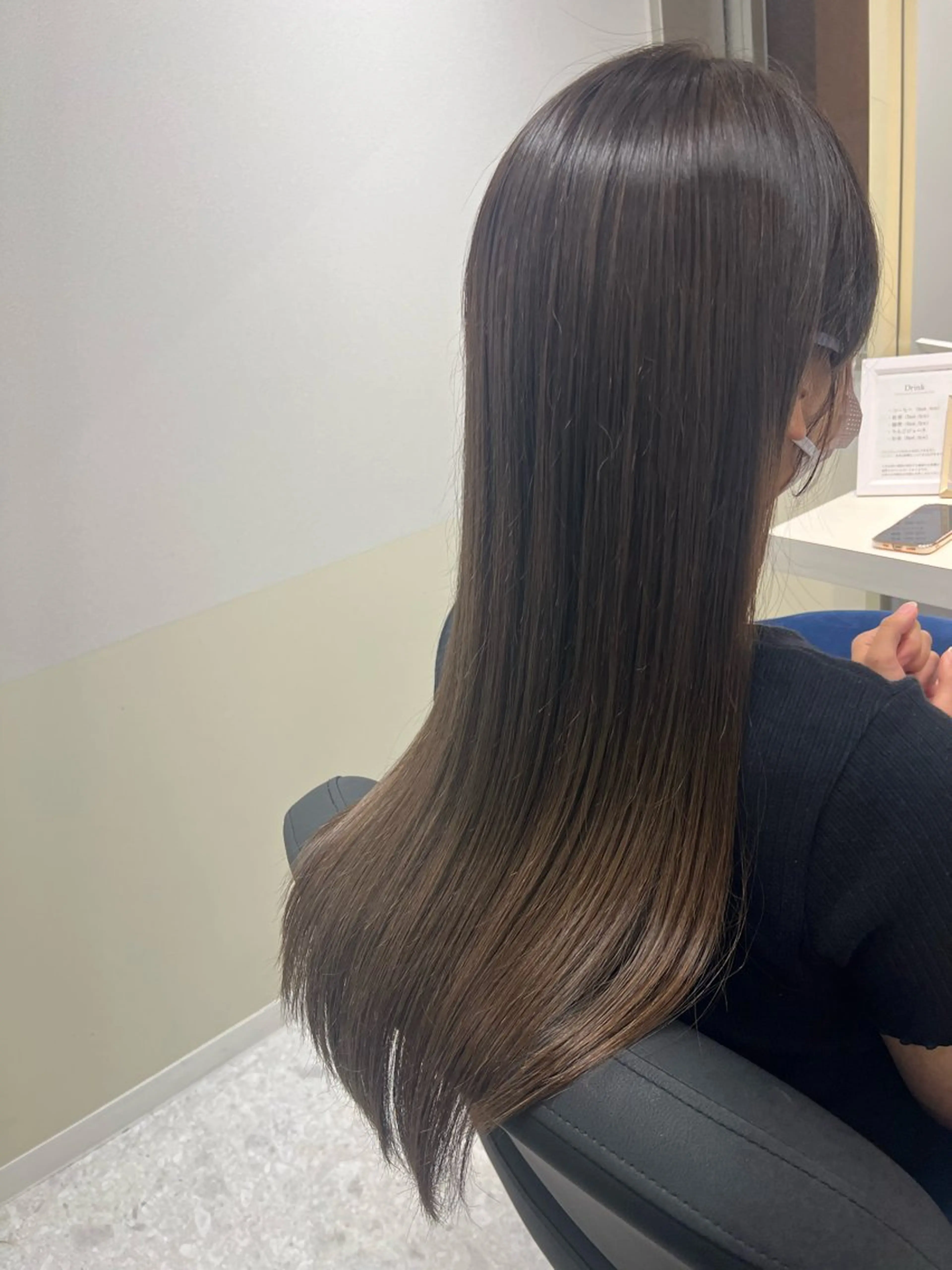 ロング カラー グレージュ トリートメント カット ヘアカラー トリートメント 半個室サロン/透明感 /艶髪♡岸上 温♡のヘアスタイル