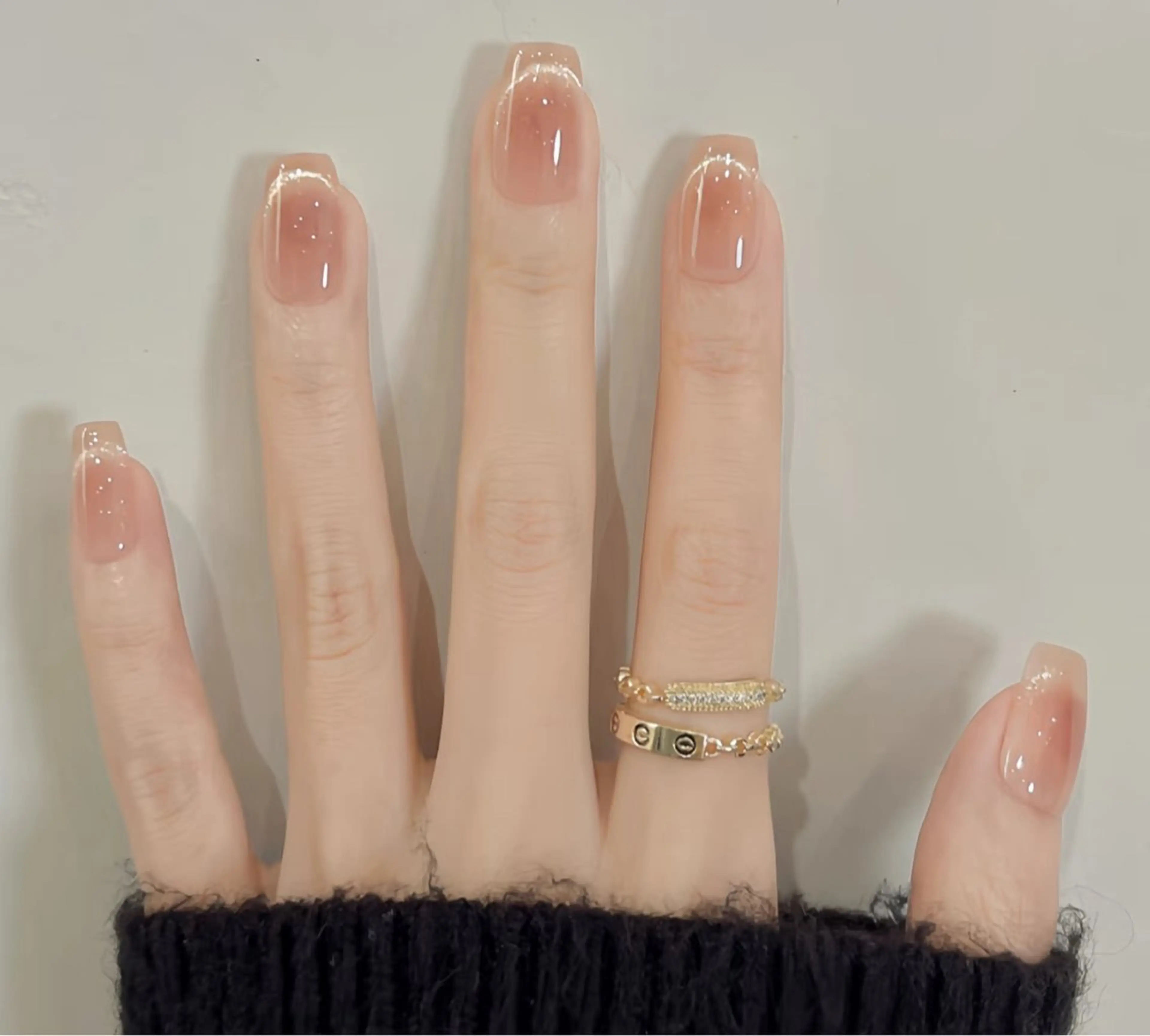 ネイル アートネイル オーロラネイル チークネイル フレンチネイル ガラスフレンチ ハンドネイル 🎀🎀YooLi Nail Salonのネイルデザイン