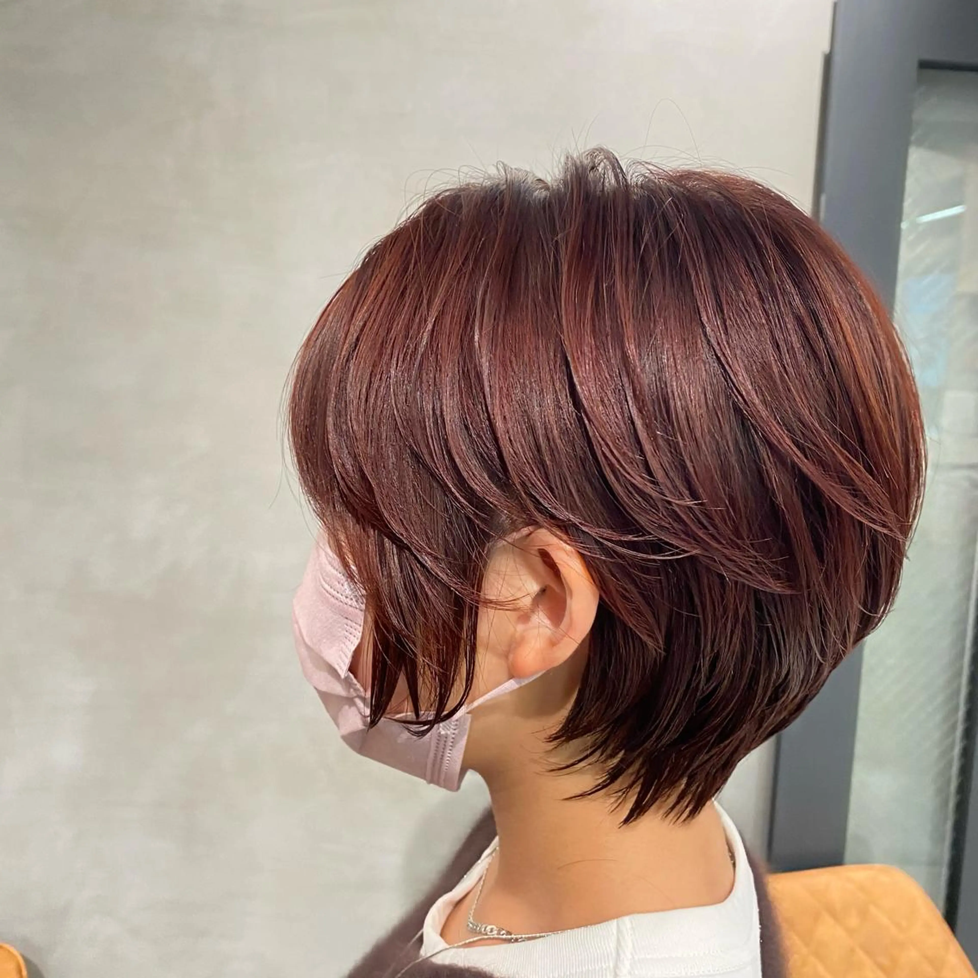 ショート カラー ヘアカラー トリートメント 【髪質改善】 梅田　聡のヘアスタイル