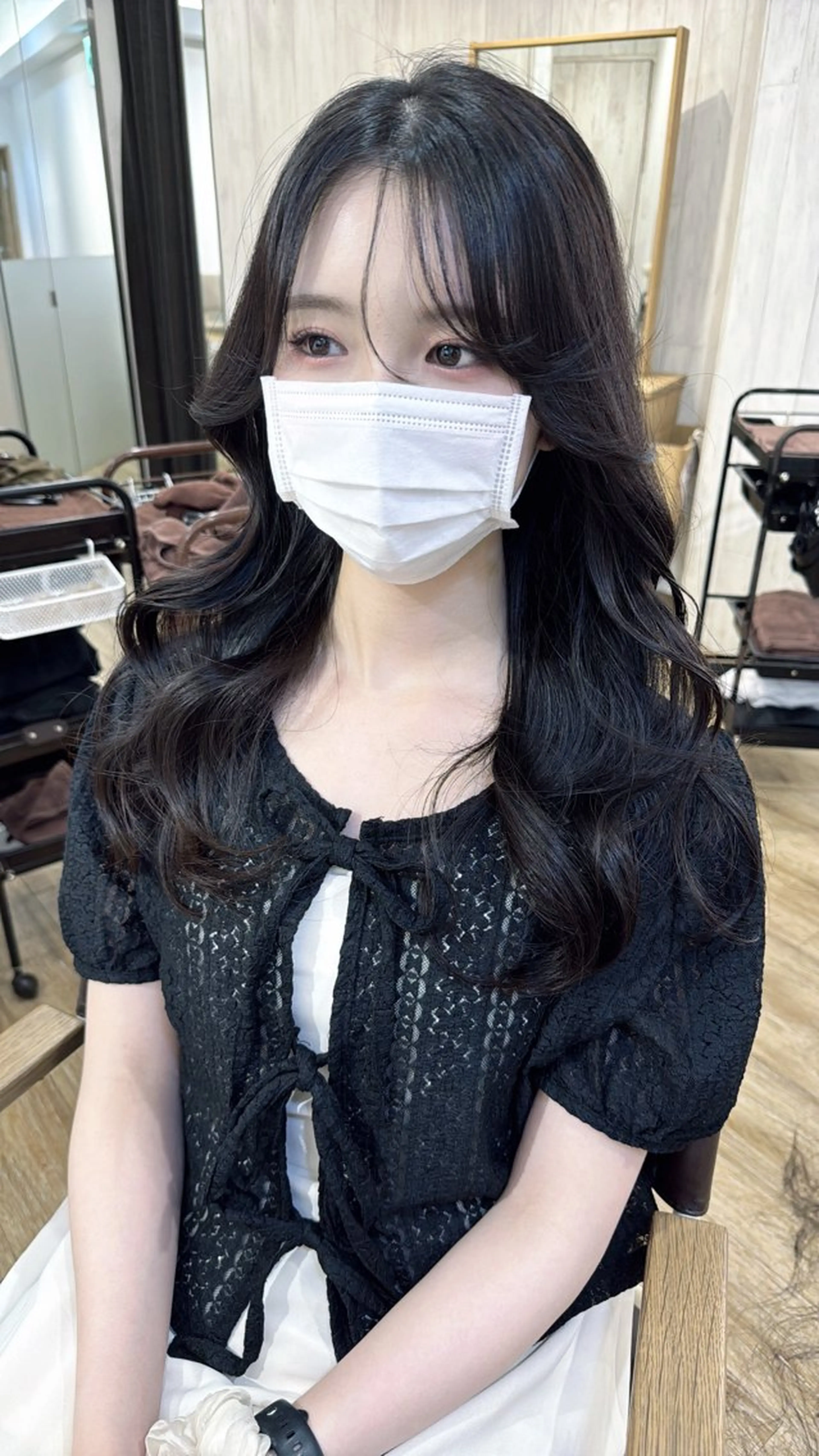 ロング カラー レイヤーカット❤︎ 韓国ヘア❤︎YUKAのヘアスタイル