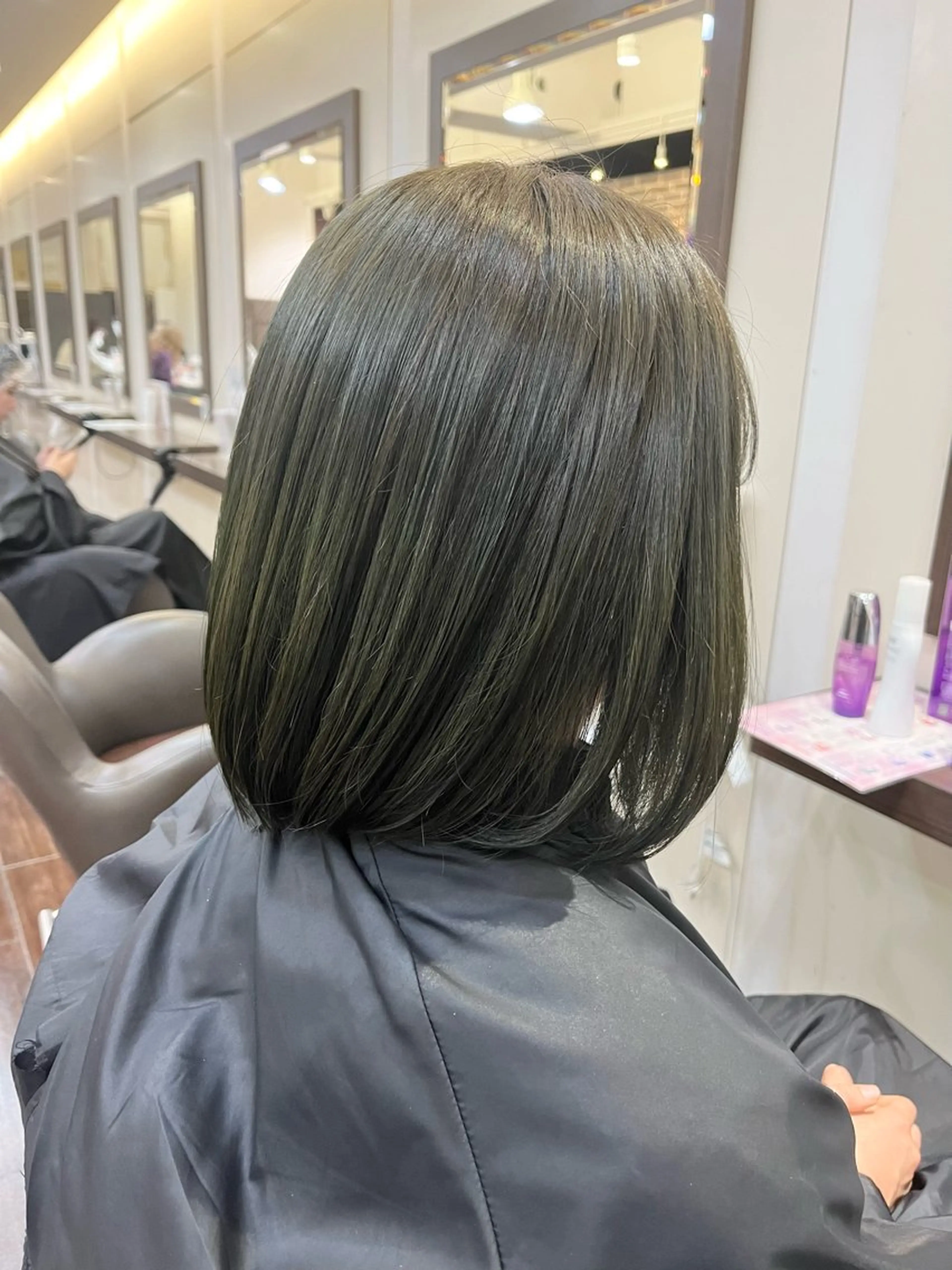 ミディアム 韓国風カラー 顔周りカット 髪質改善 韓国風ヘア レイヤーカット ヘアカラー トリートメント カットパーマ 🌀あさみのヘアスタイル