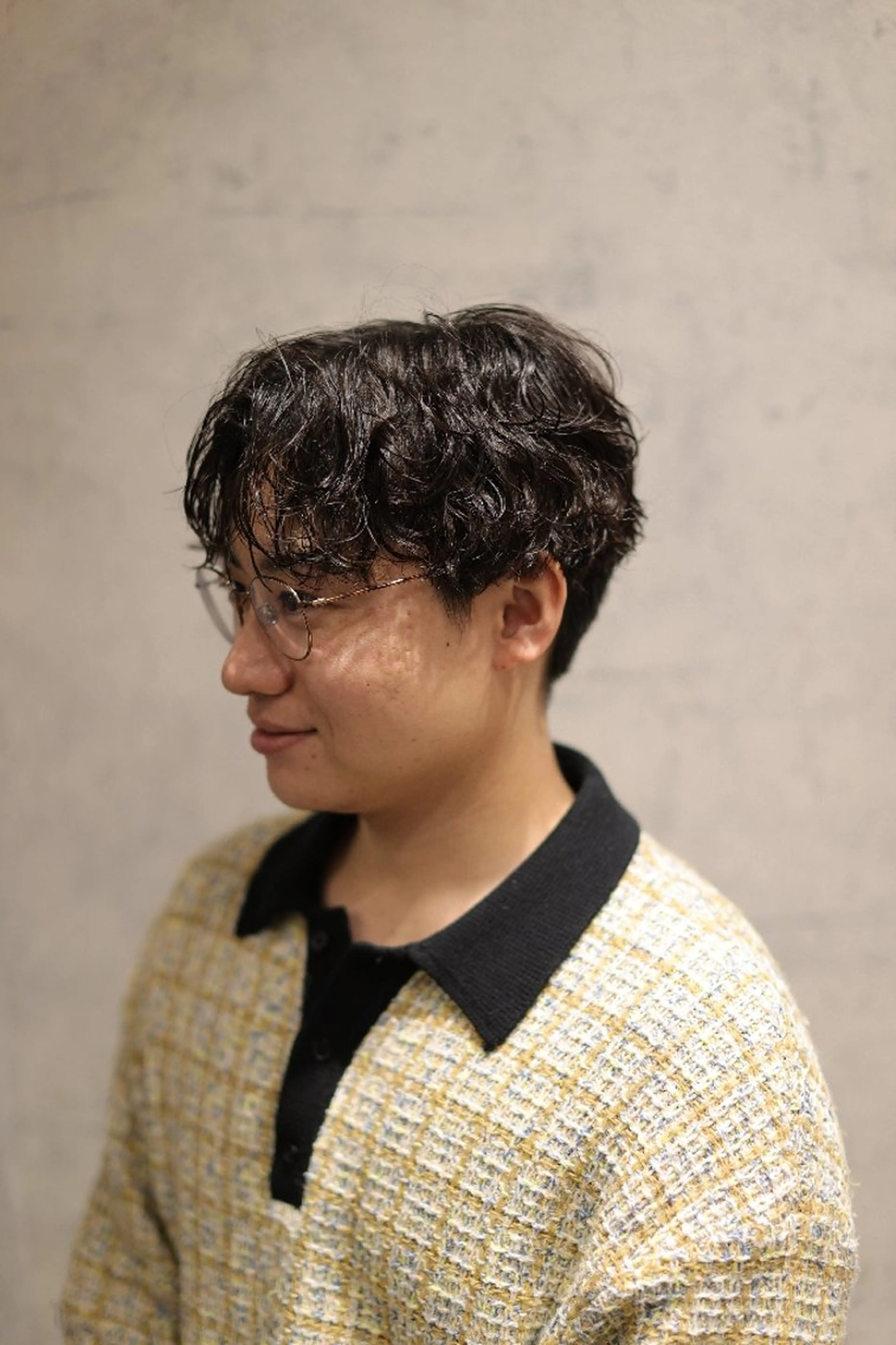 ミディアム ミディアムパーマ カット パーマ 🎶メンズカット🧴 大森✂️⸒⸒のヘアスタイル