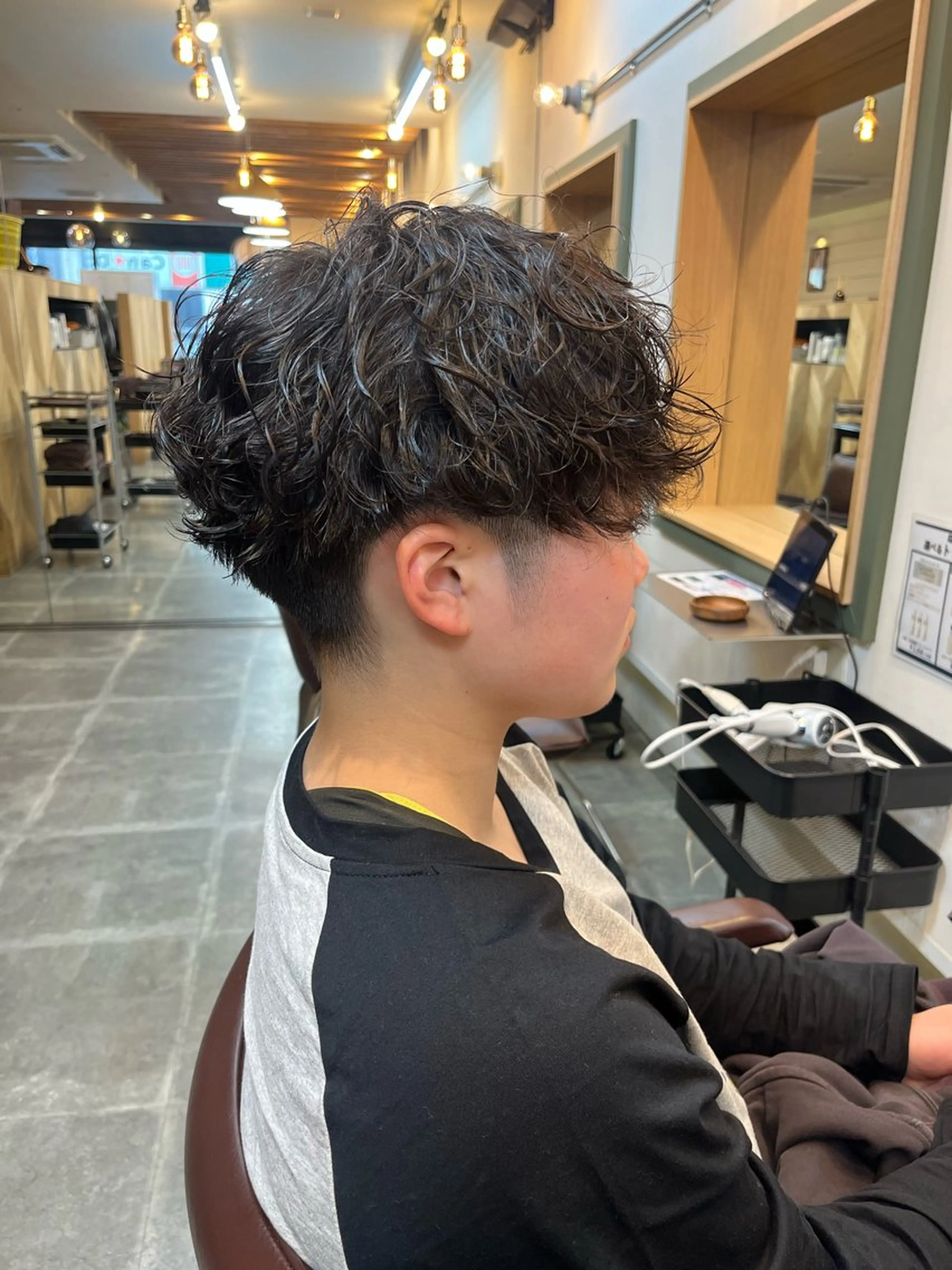 ショート パーマ メンズ 【ボブ】縮毛矯正/ 船橋駅5分/鈴木杏美のヘアスタイル