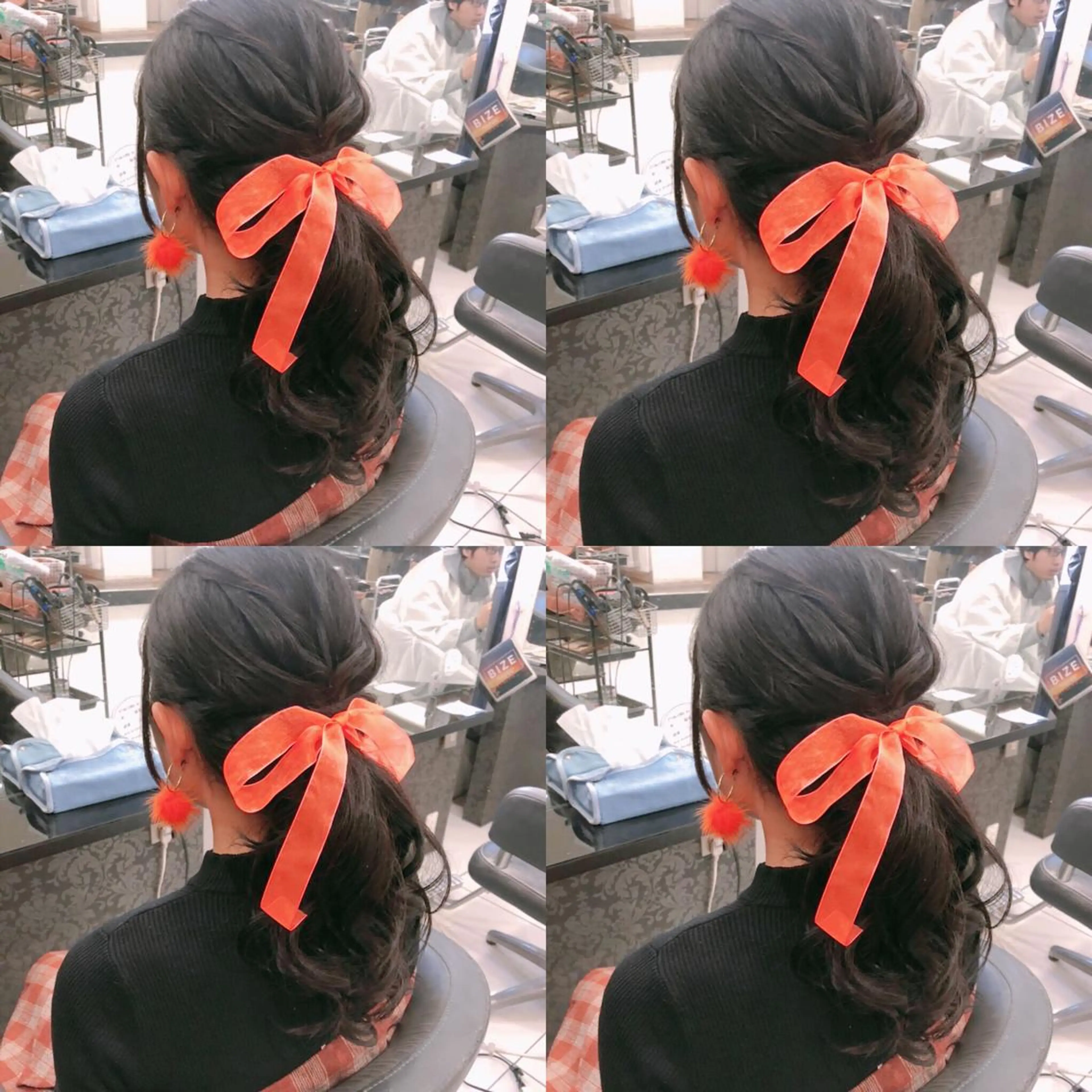 セミロング ヘアアレンジ ヘアセット 🌷MAYU 🌷のヘアスタイル