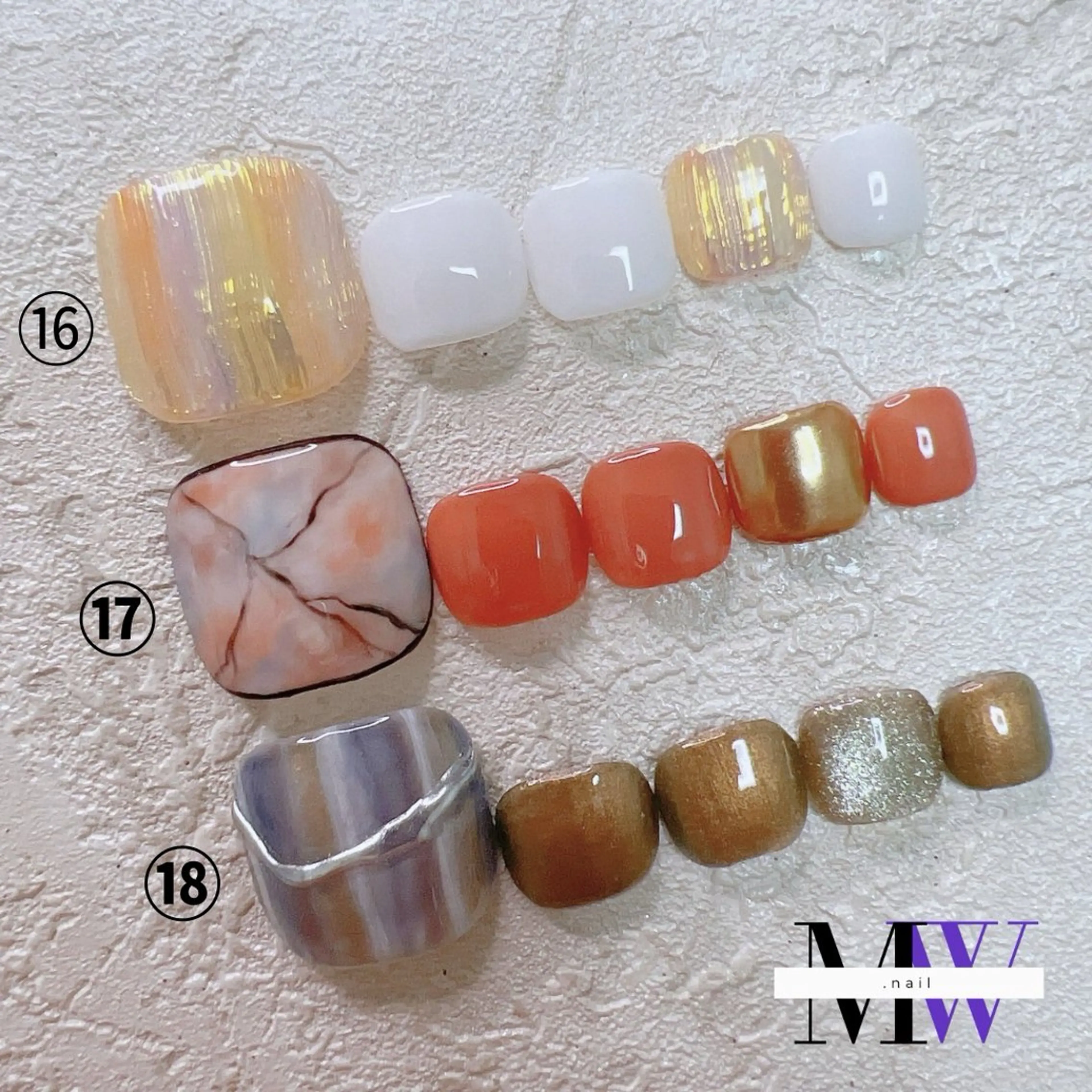 ネイル アートネイル フットネイル ジェルネイル フットネイル MW .nailのネイルデザイン