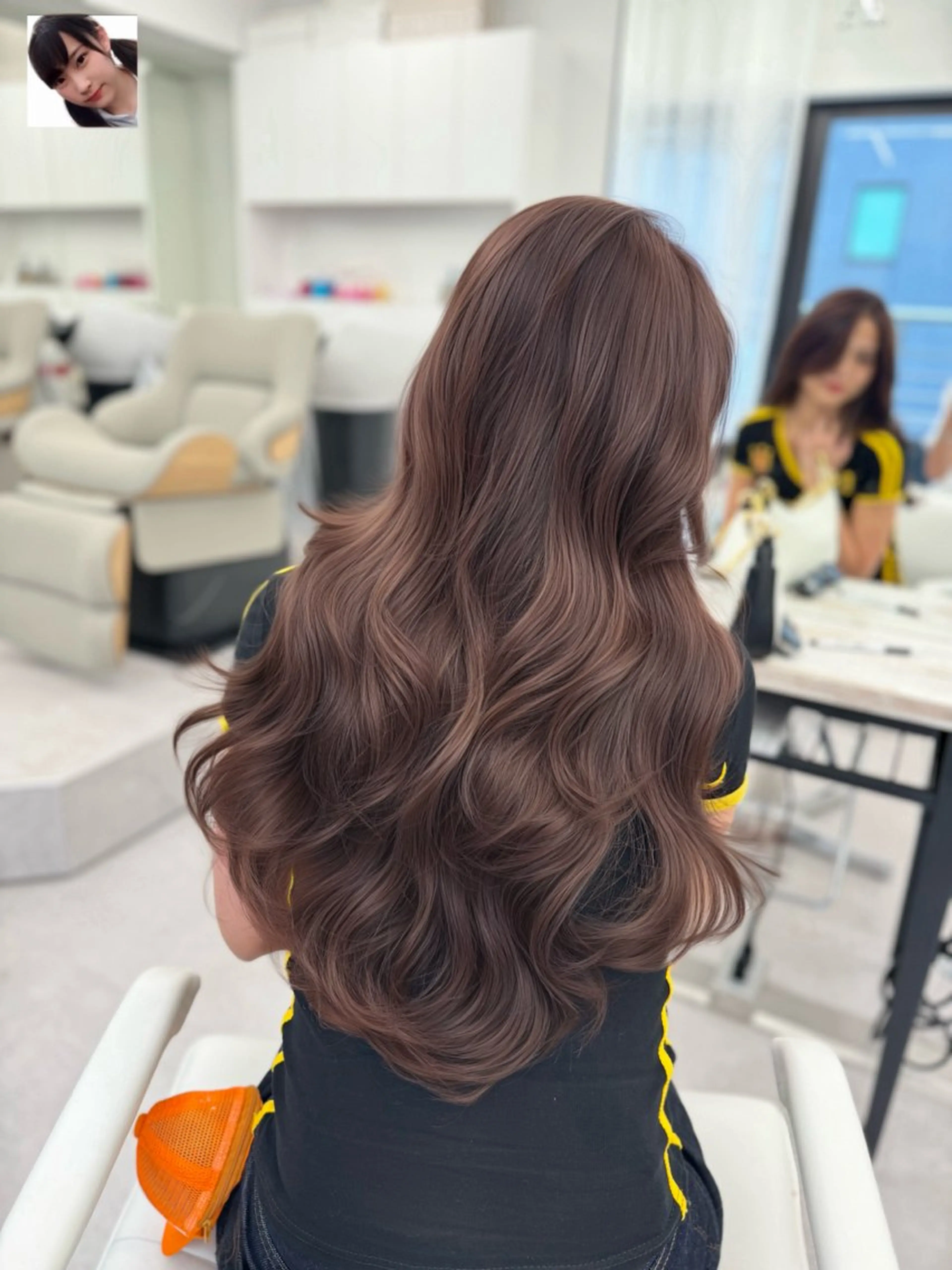 ロング カラー カット トリートメント 顔まわりの神様✨ 透明感カラー藤嶋秀幸のヘアスタイル